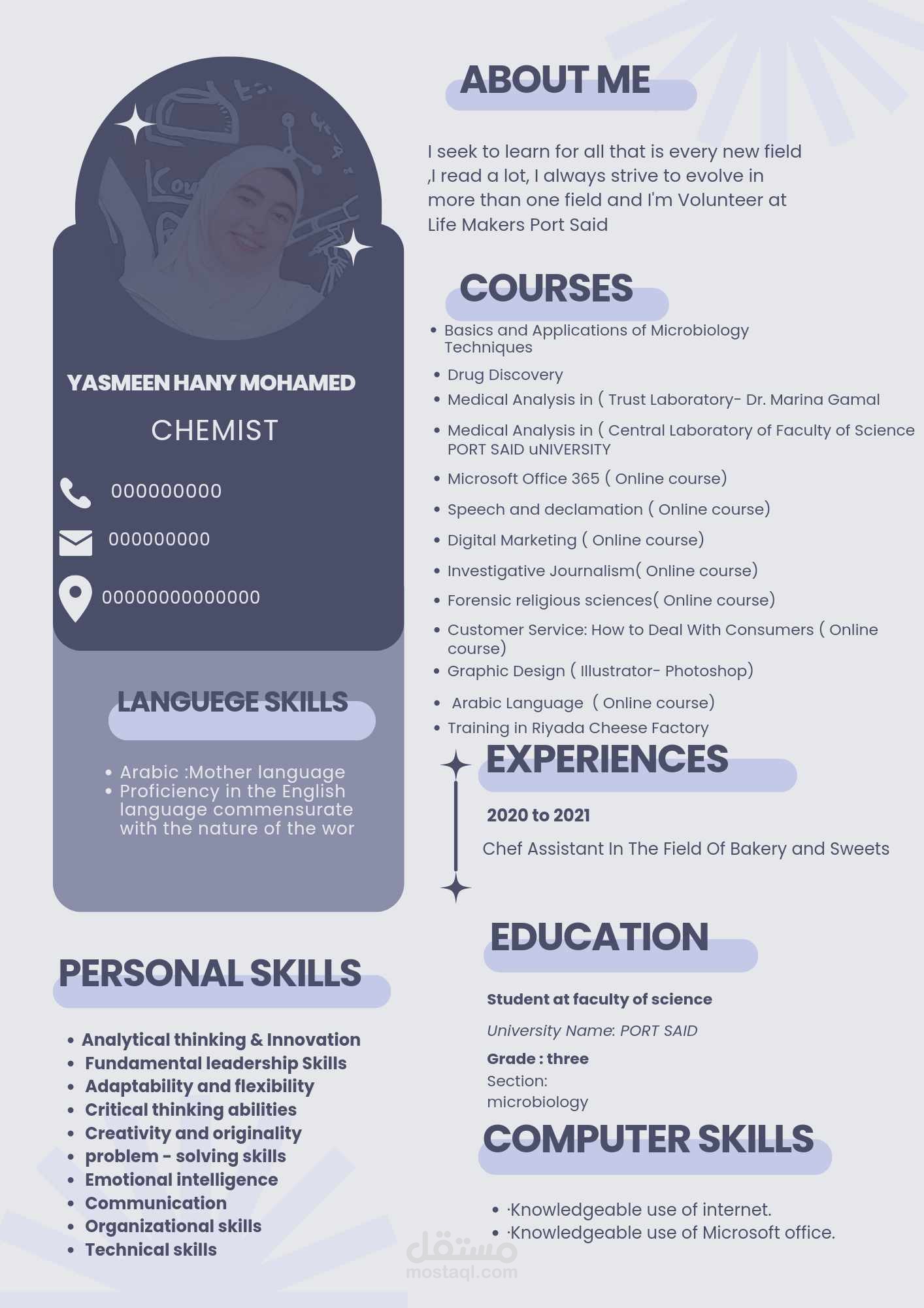 سيرة ذاتية بطريقة احترافية وشكل جذاب