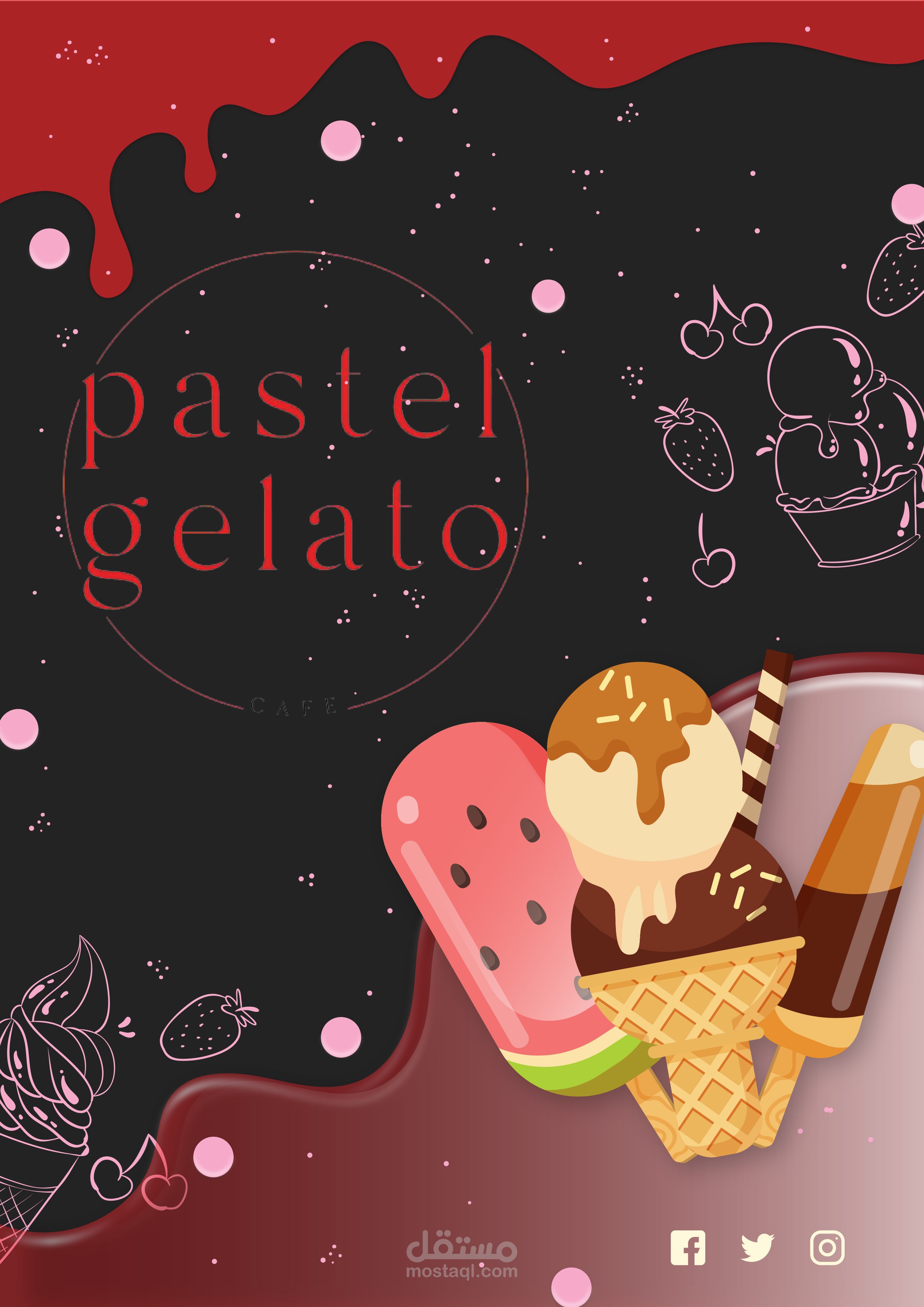 pastel gelato menu