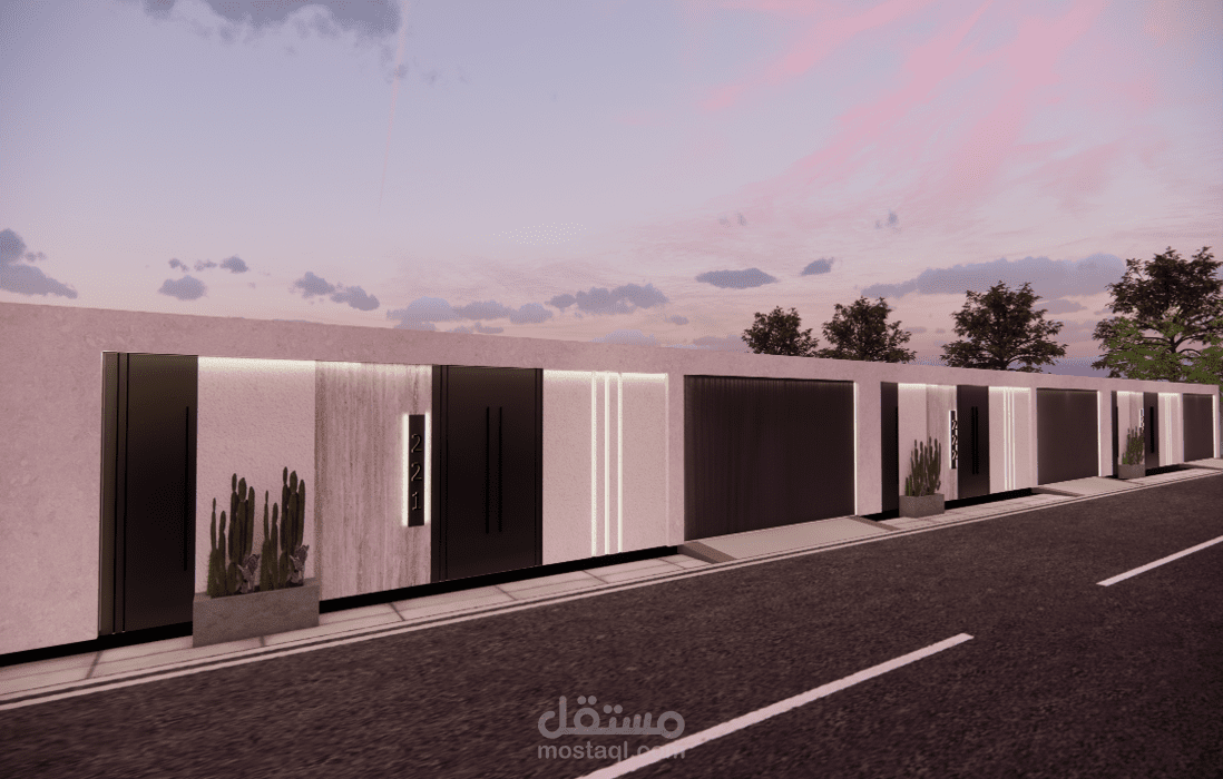 تصميم داخلي و خارجي لشقق