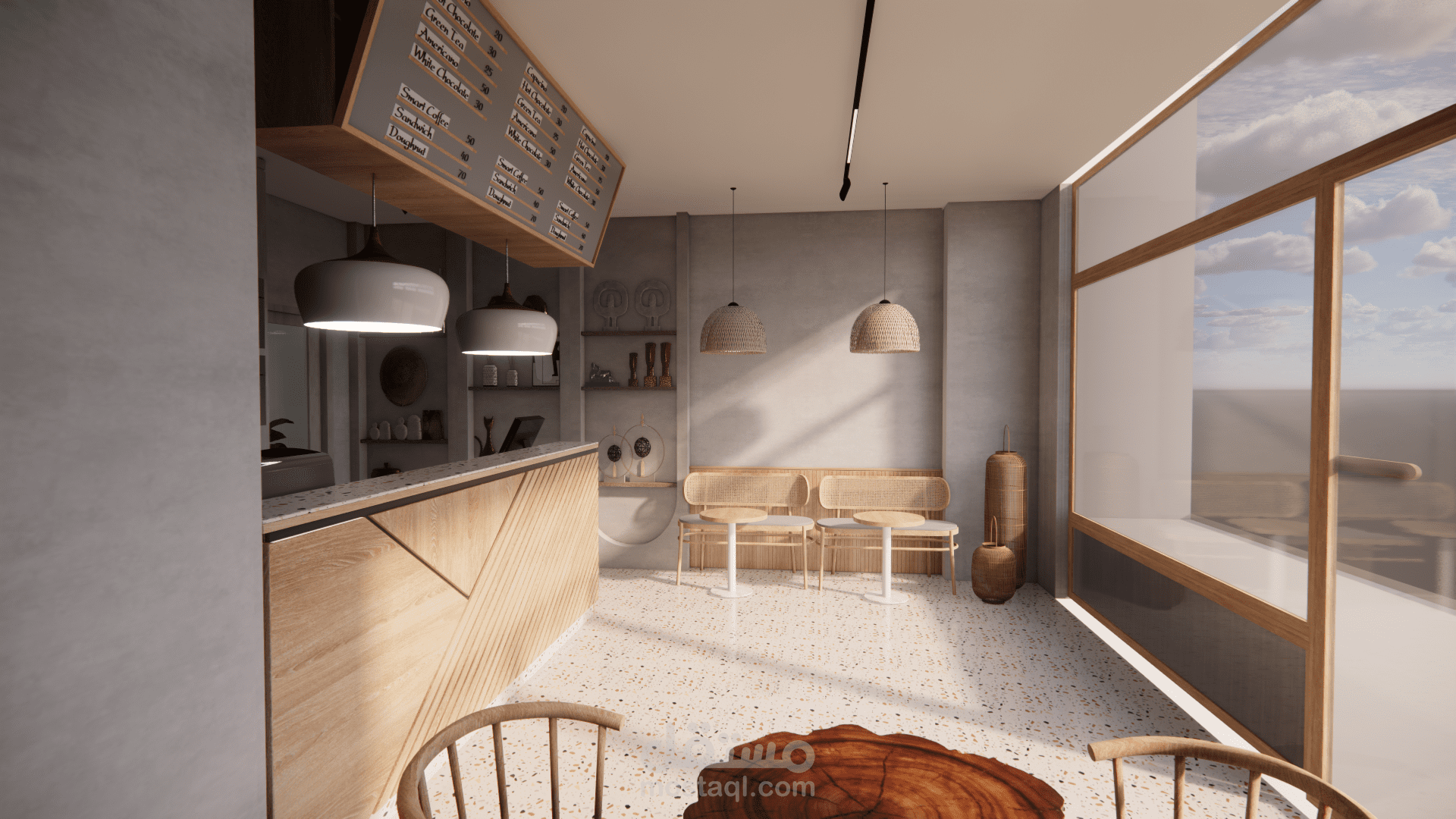 تصميم كافتيريا