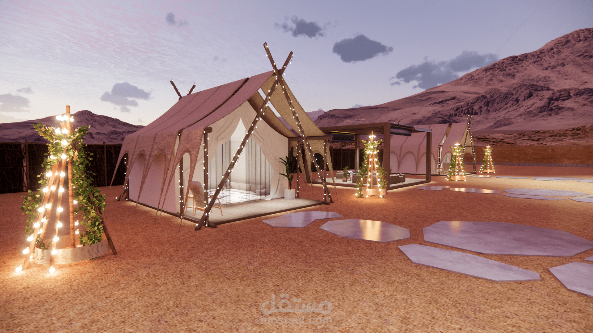 تصميم مخيم شتوي