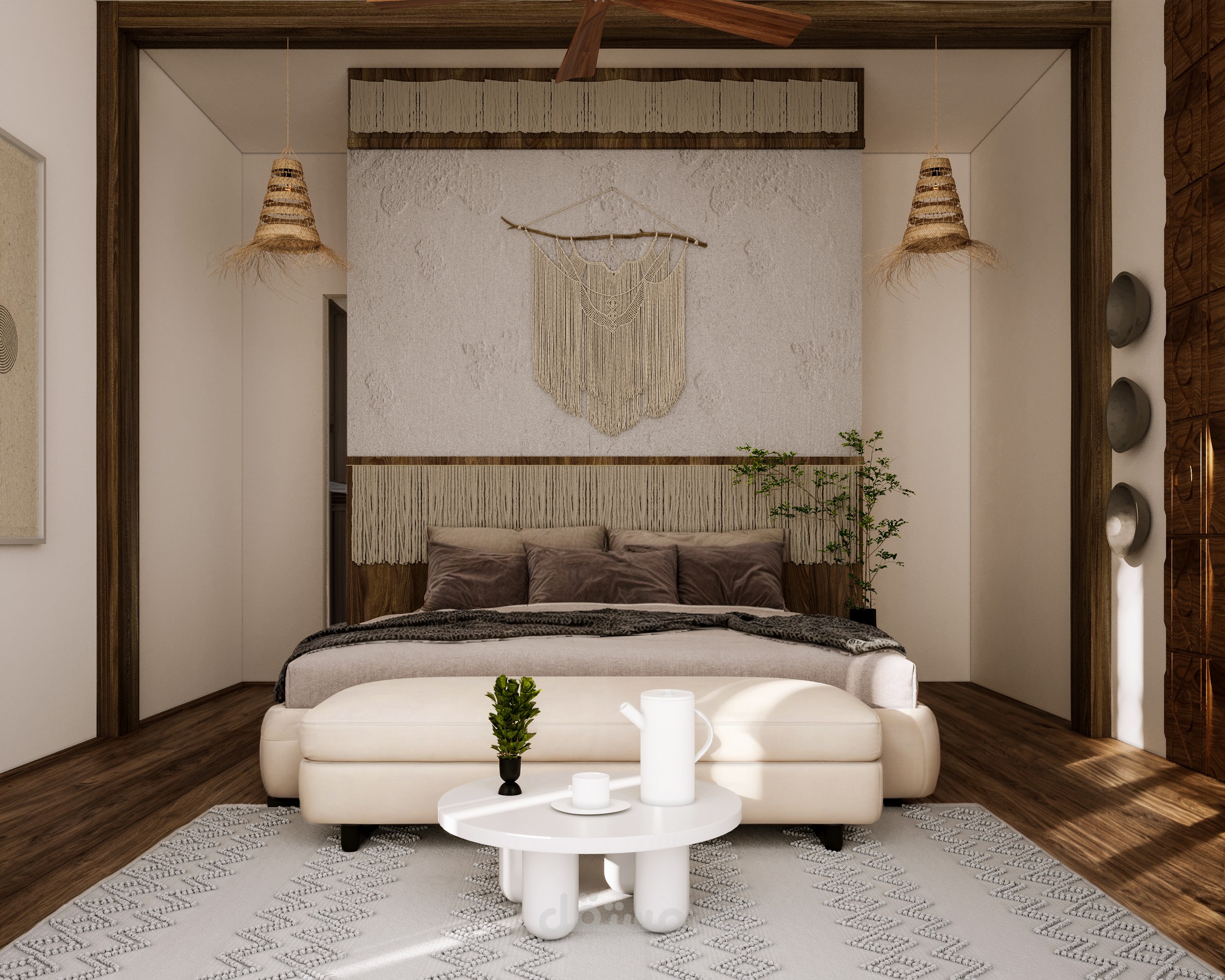 تصميم غرفه علي الطراز البوهوو