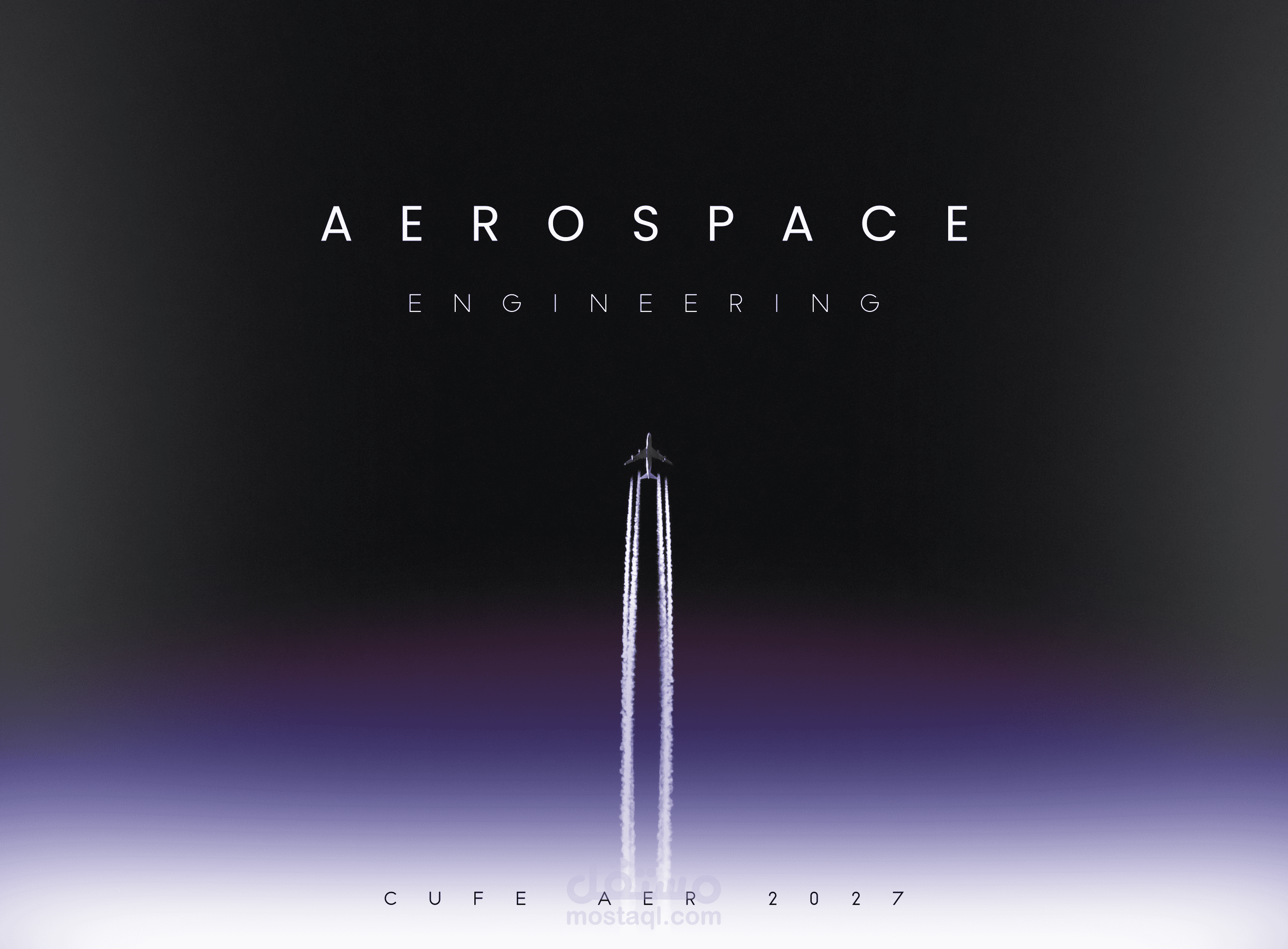 بوستر لقسم هندسة الطيران والفضاء بكلية الهندسة جامعة القاهرة