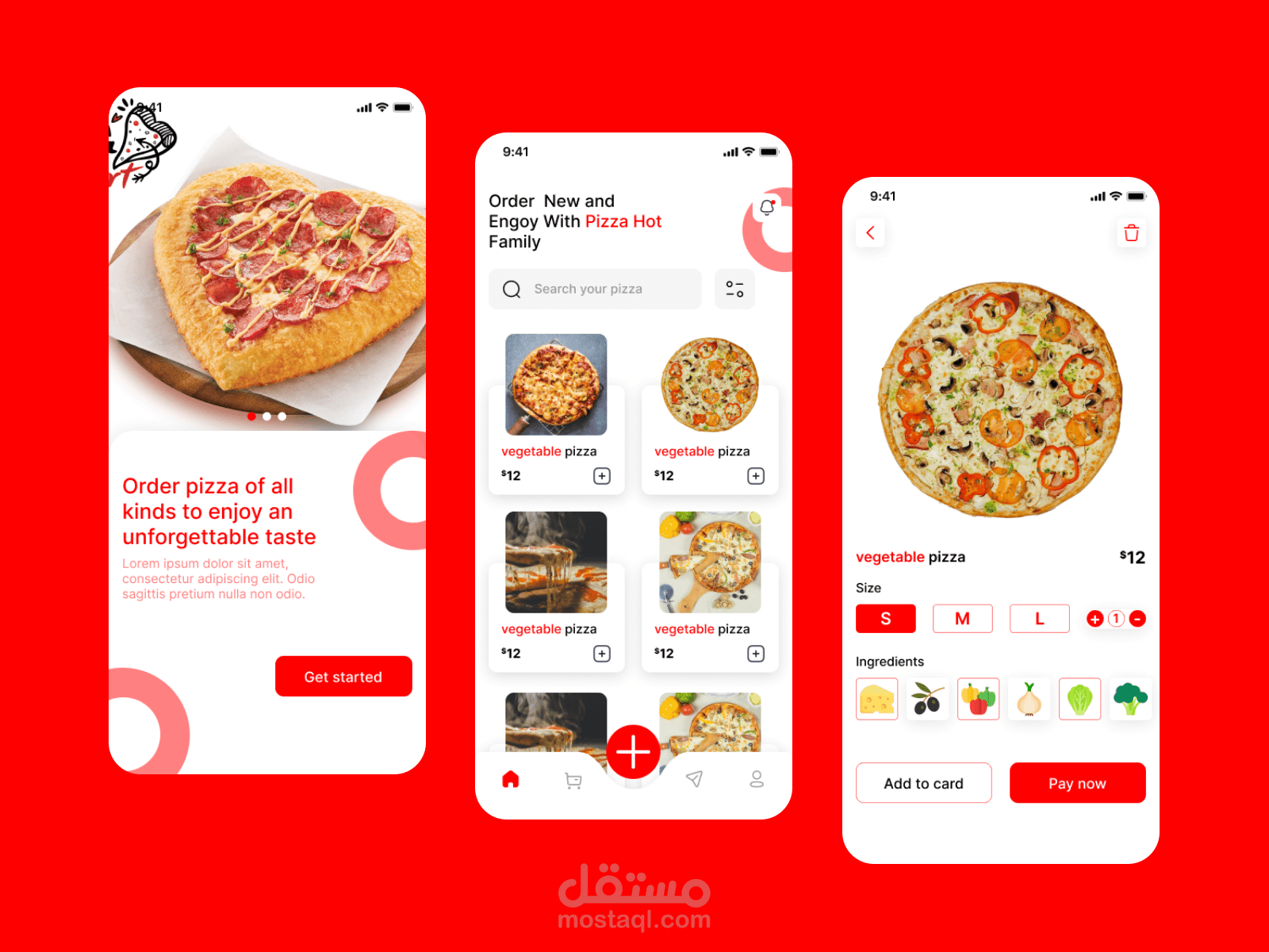 Pizza hut UI