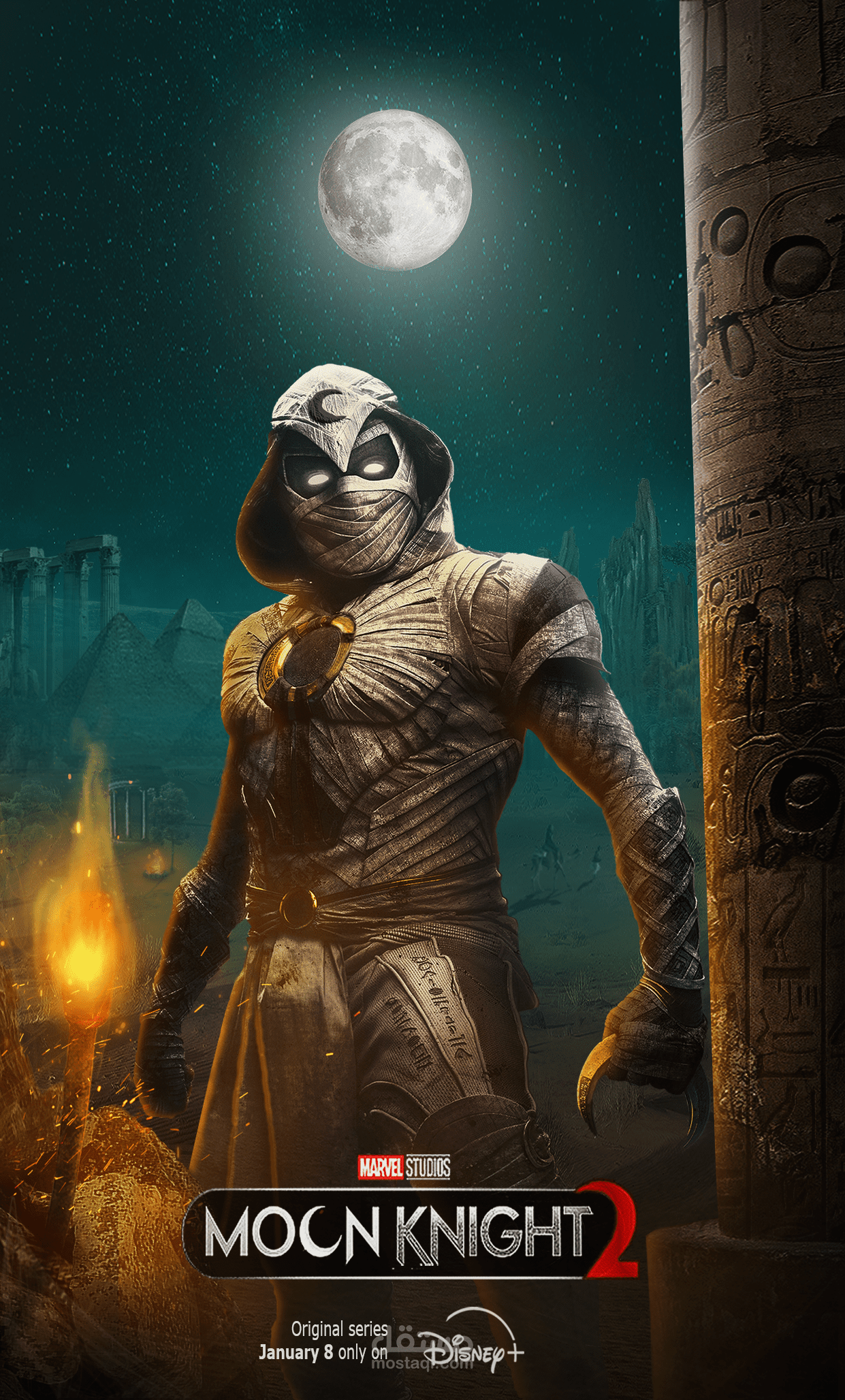 تصميم بوستر تخيلي لفيلم Moon Knight 2