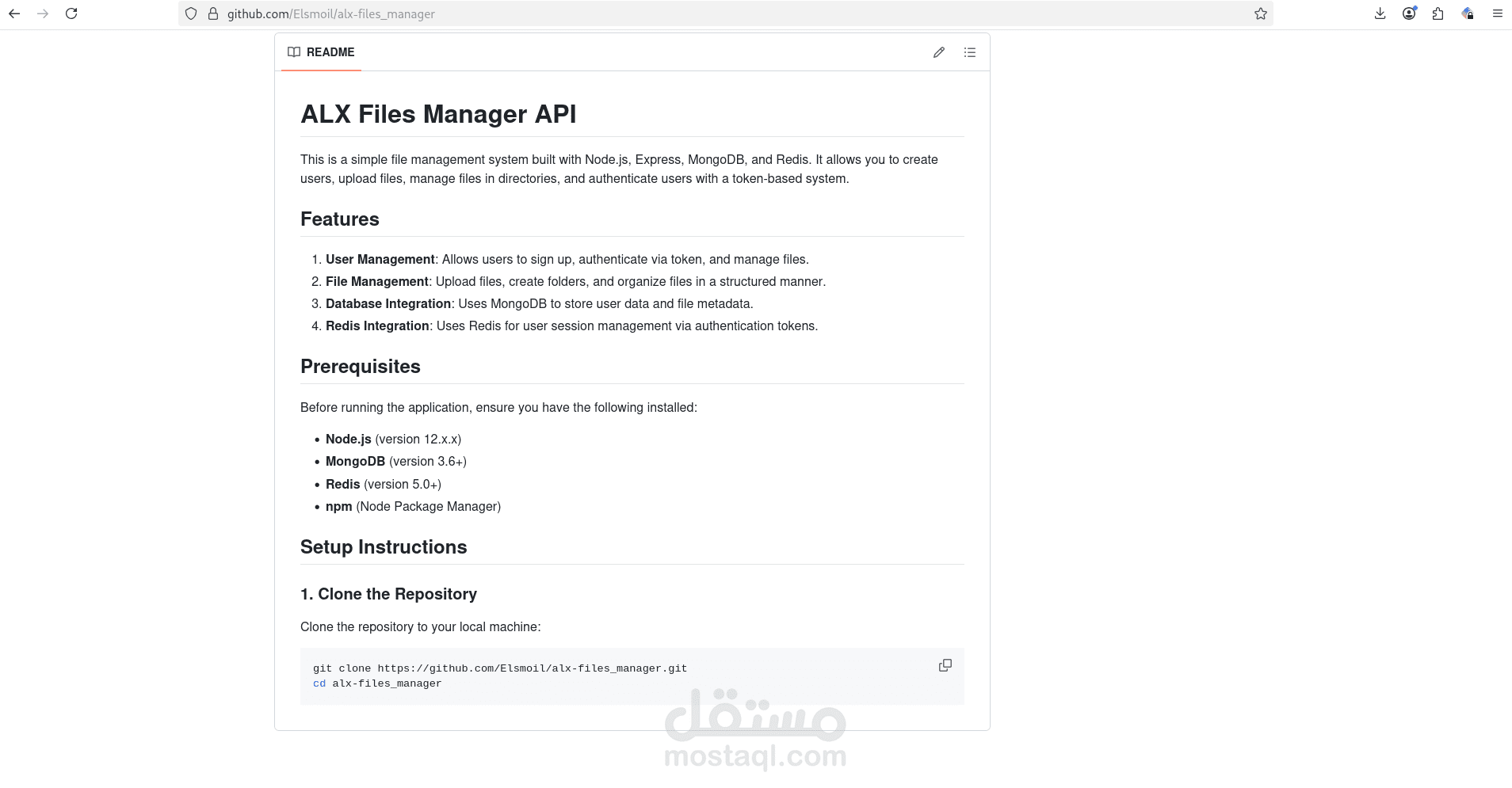 هندسة نظام إدارة ملفات سحابي متطور (Cloud Files Manager API)