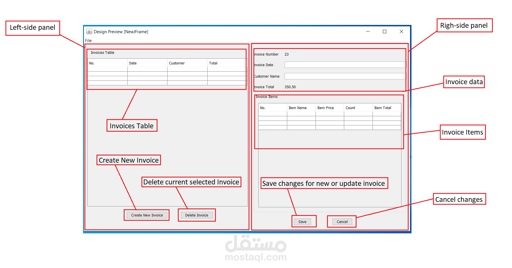 Sales Invoices Generator Desktop App
