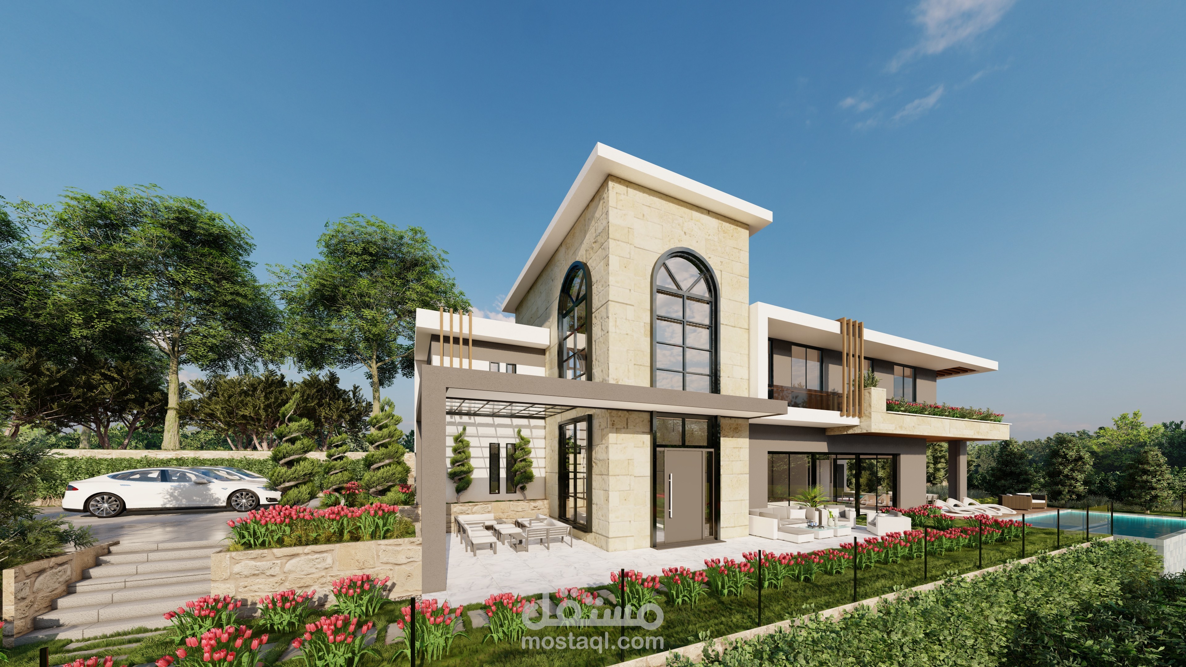 تصميم فيلا  مودرن