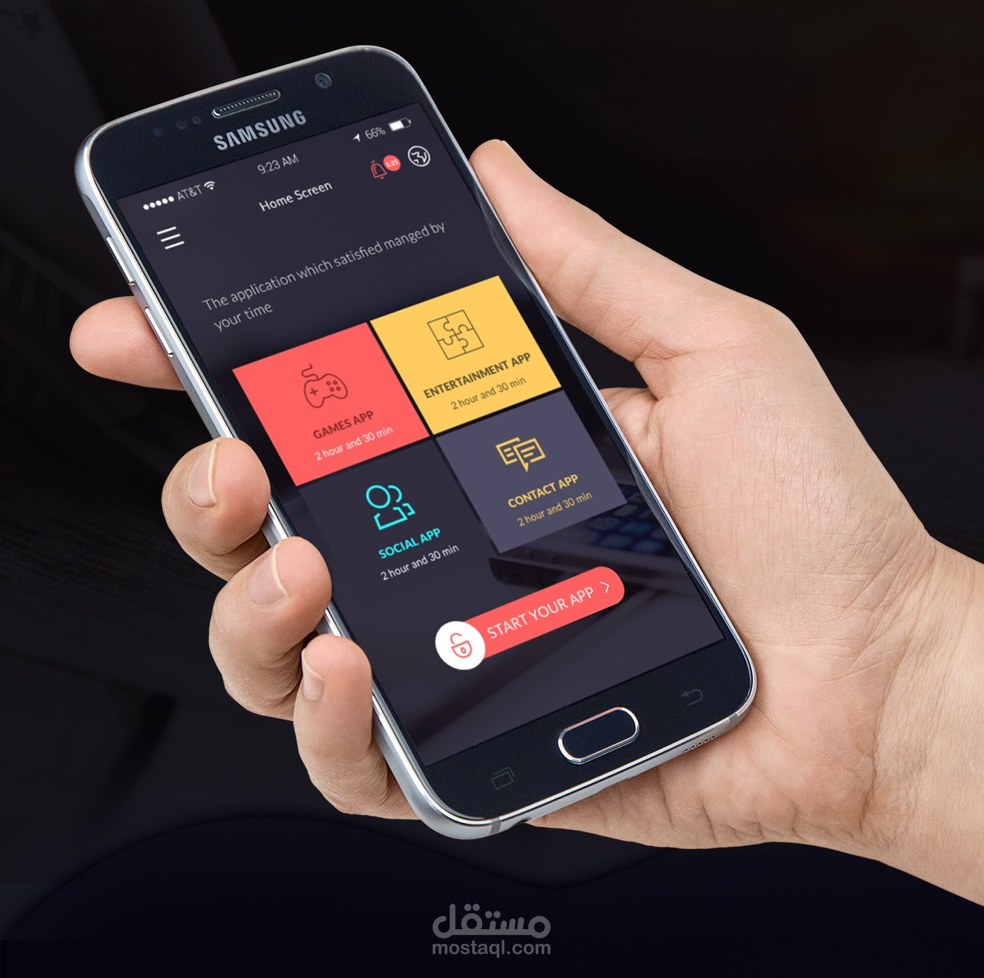 تصميم تطبيق Apps Timer