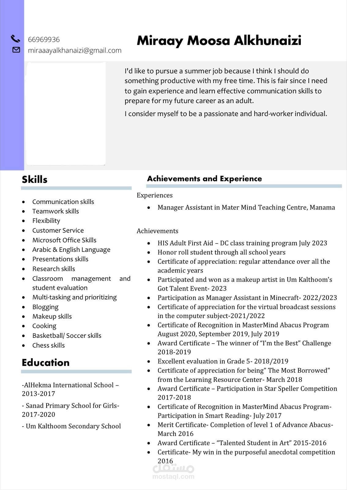 Curriculum vitae
