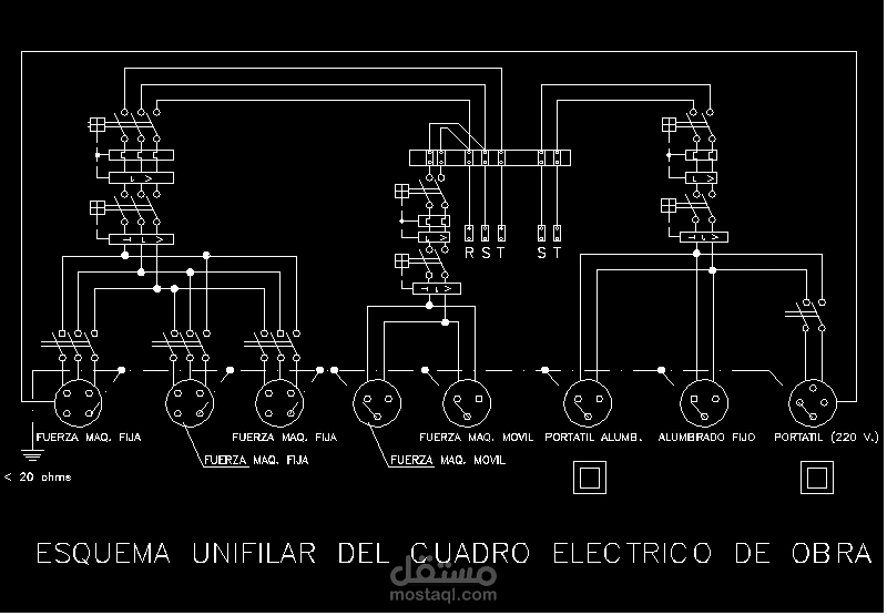 تصميم مخططات الرسم الأحادي المستقيم (Single-line diagram) لمشروع نظام كهربائي صناعي