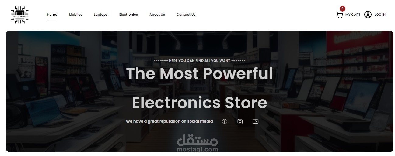Full e-commerce website