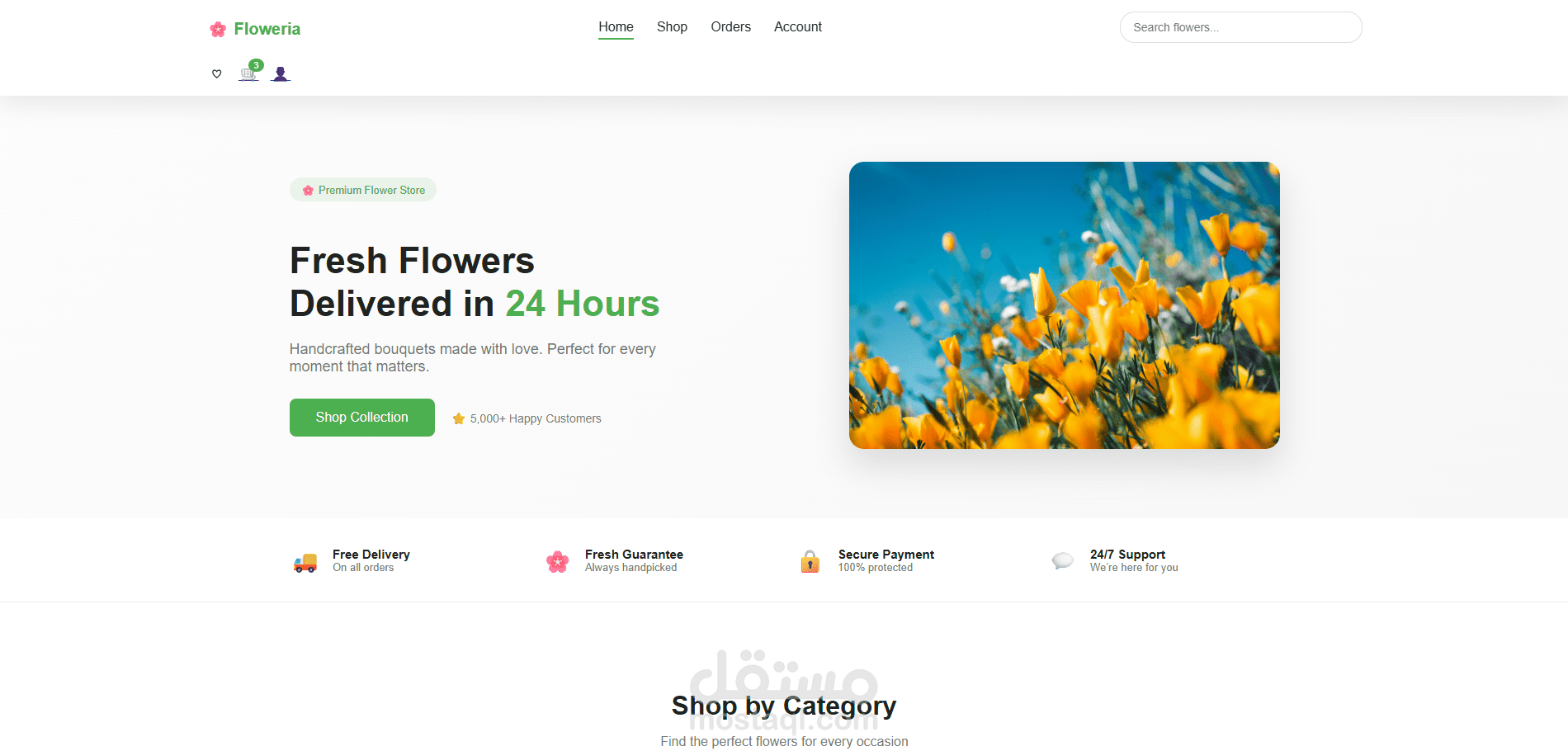 Floweria E-Commerce Store