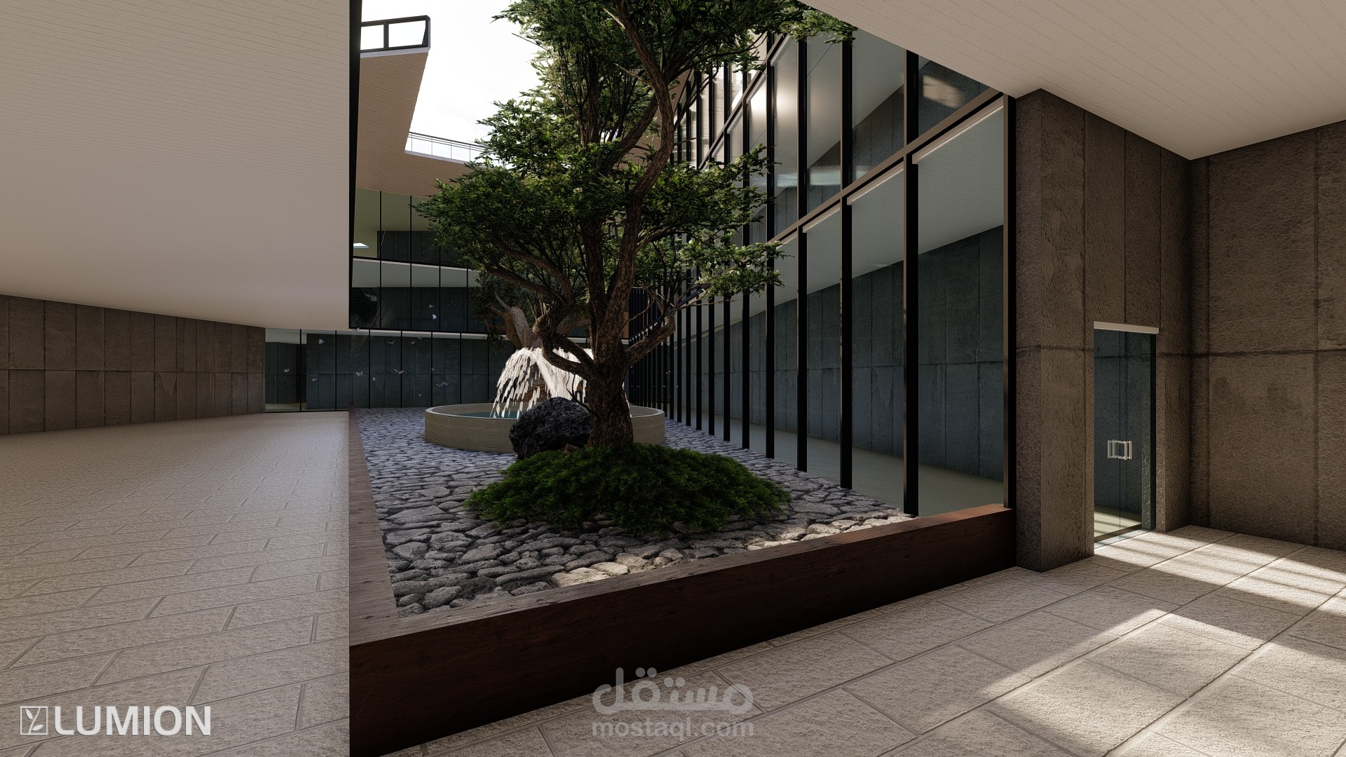 تصميم فناء داخلي