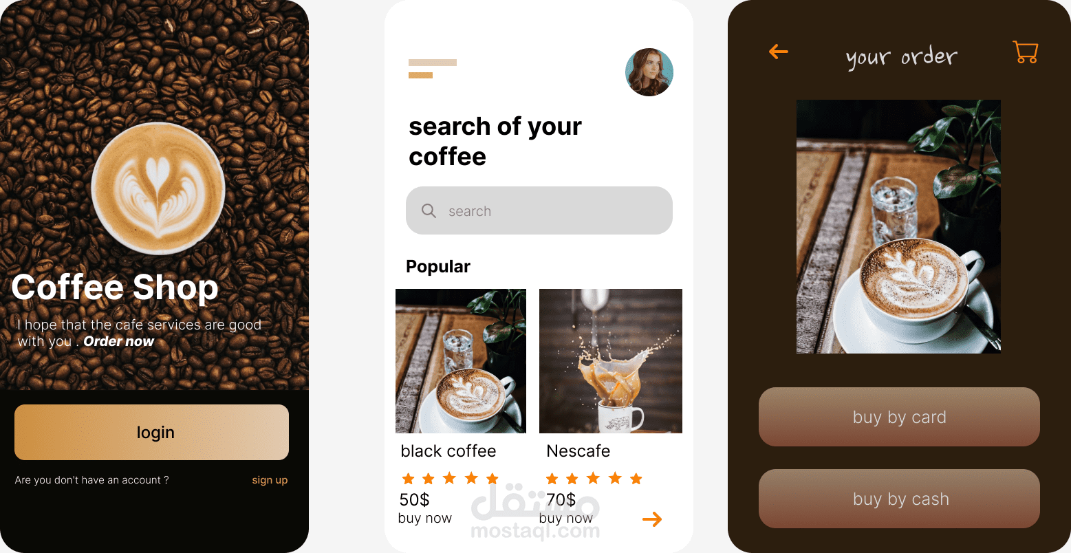 Coffee APP design