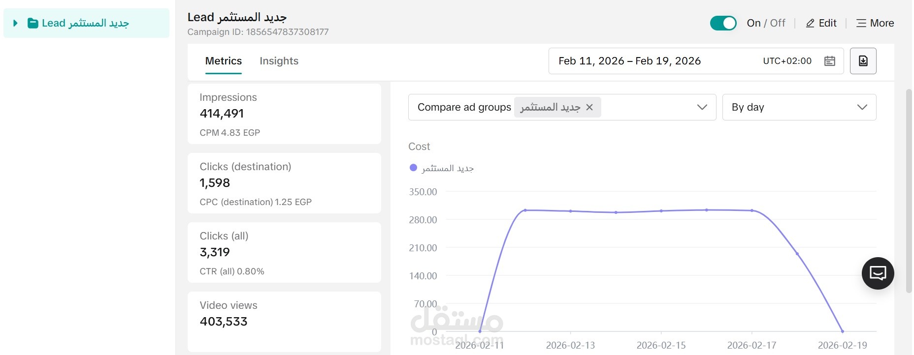 إدارة وتحسين حملة إعلانية لمشروع عقاري على TikTok Ads