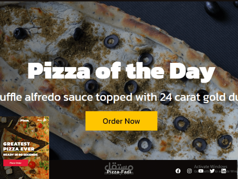 E-Commerce Restaurant website