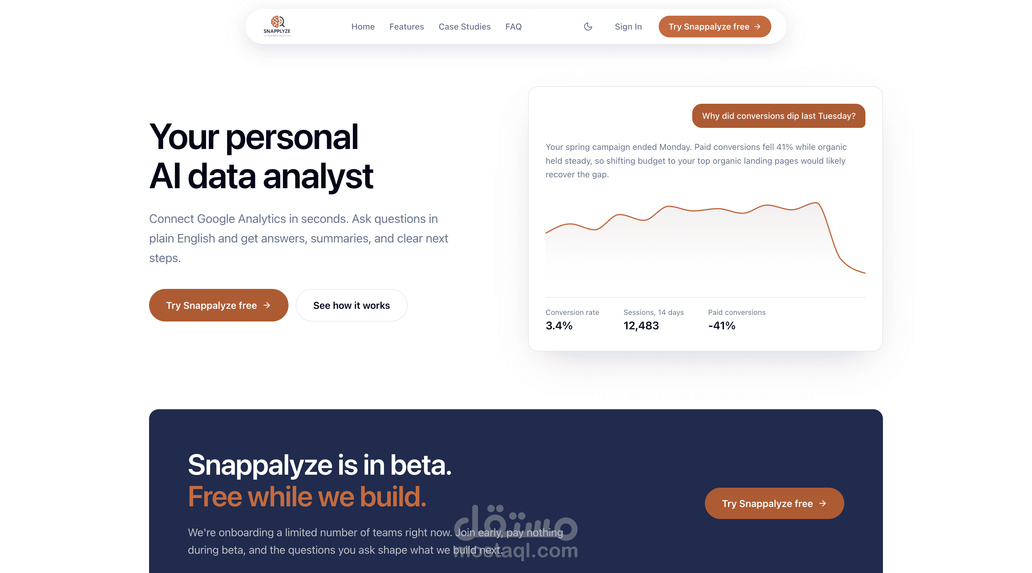 Snappalyze — منصة تحليلات