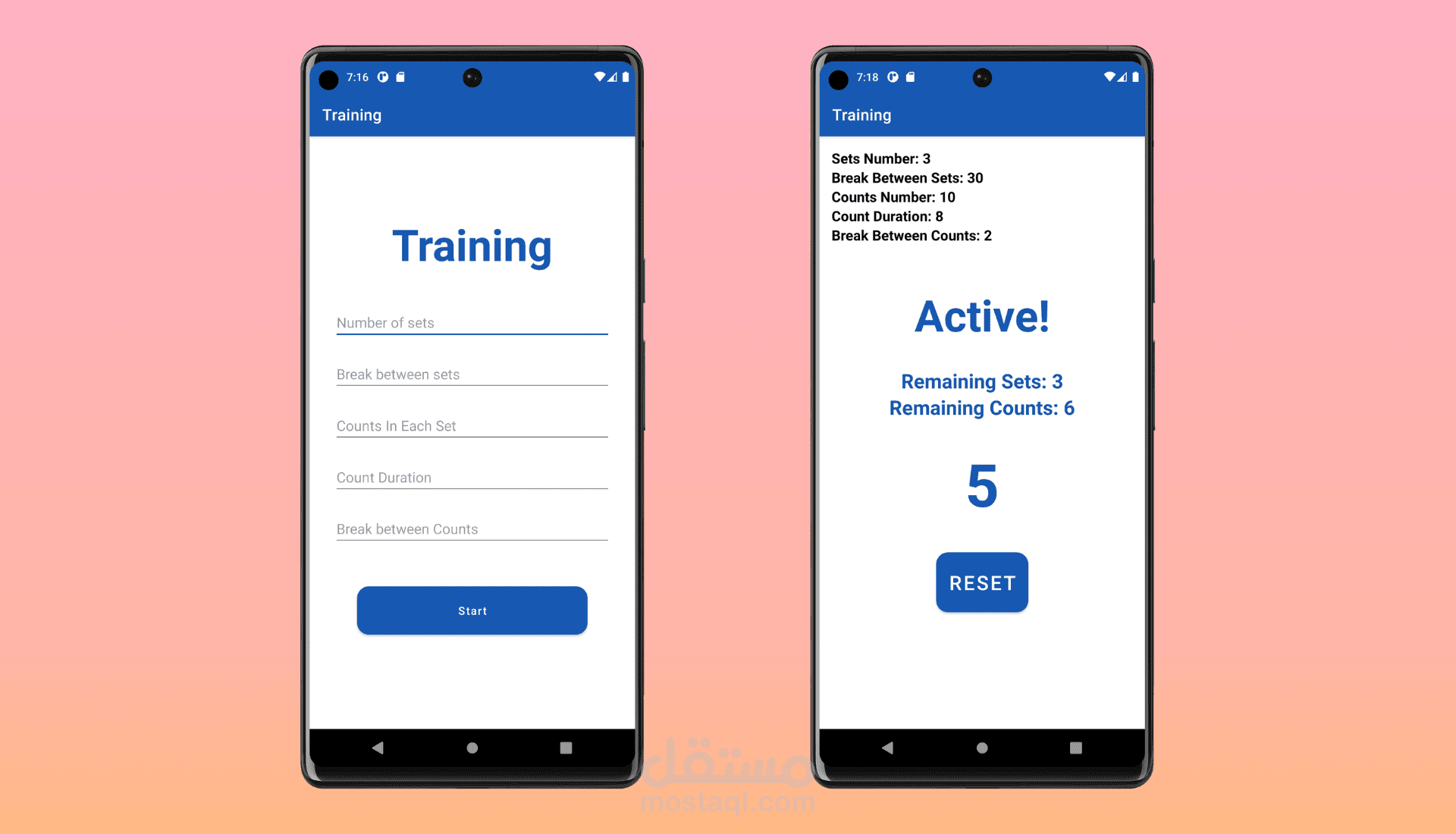 برنامج لعمل التمارين الرياضية وخاصة تمارين العلاج الطبيعي