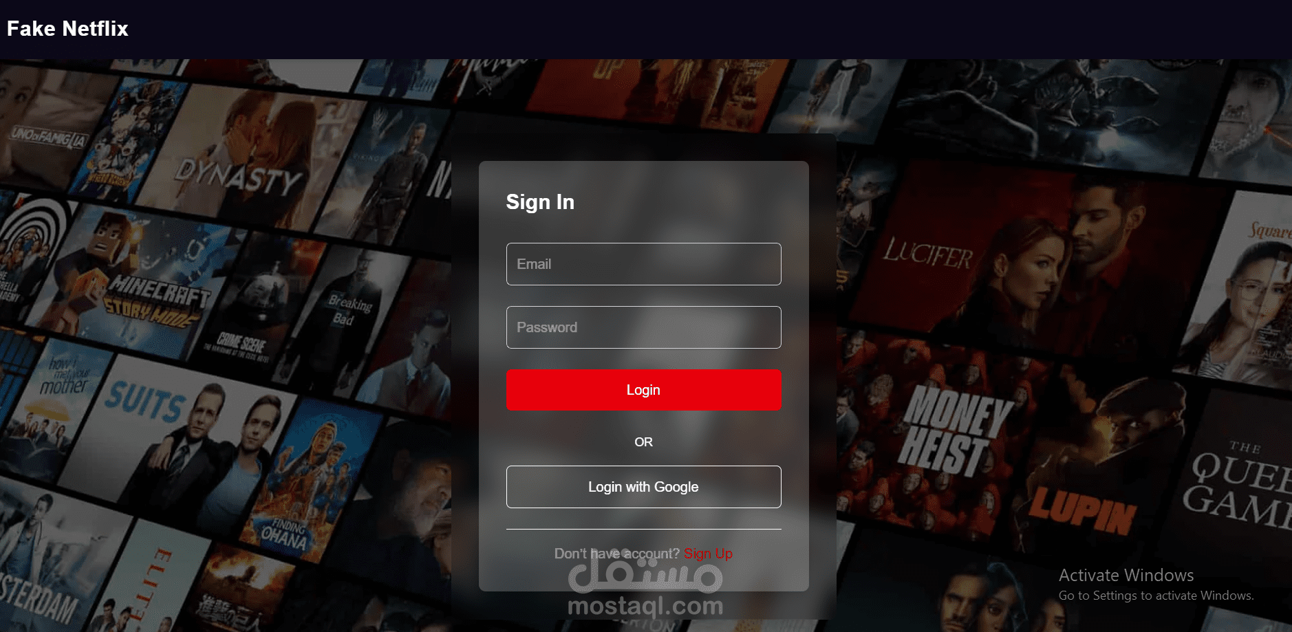 منصة مشاهدة أفلام (FakeNetflix) باستخدام Next.js وTypeScript