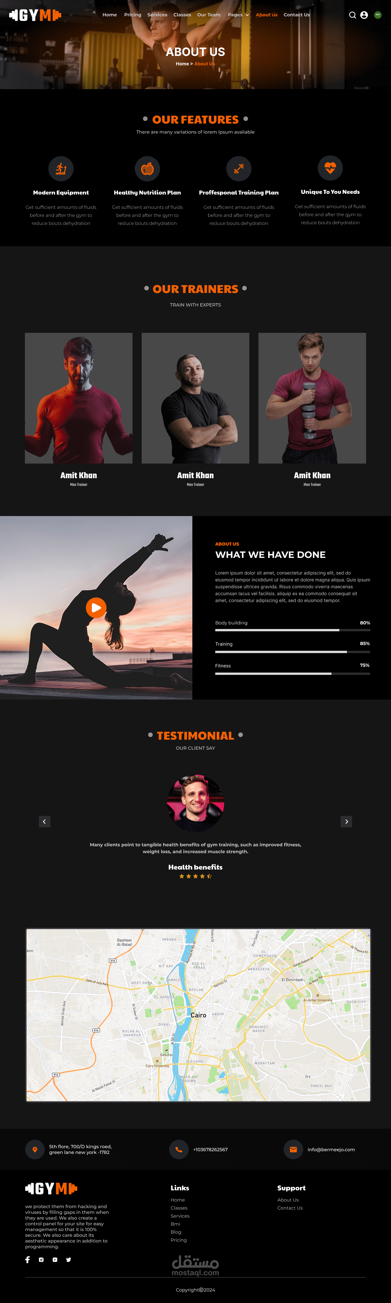 Gym  Website