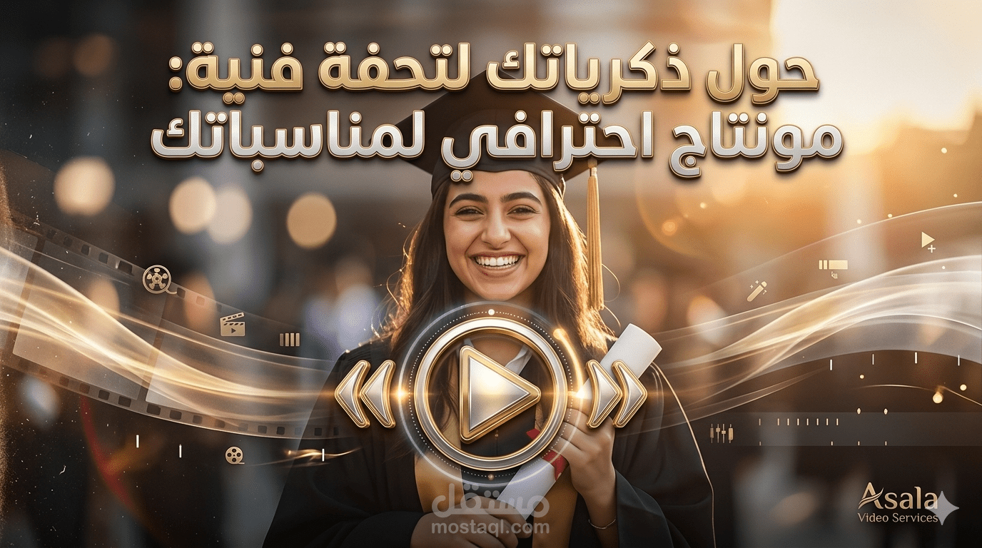 مونتاج فيديوهات قصيرة واحترافية لمنصات التواصل الاجتماعي والمناسبات