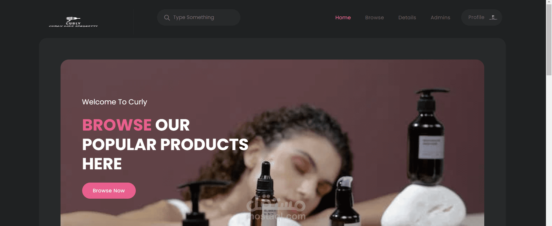 Store for curly hair products