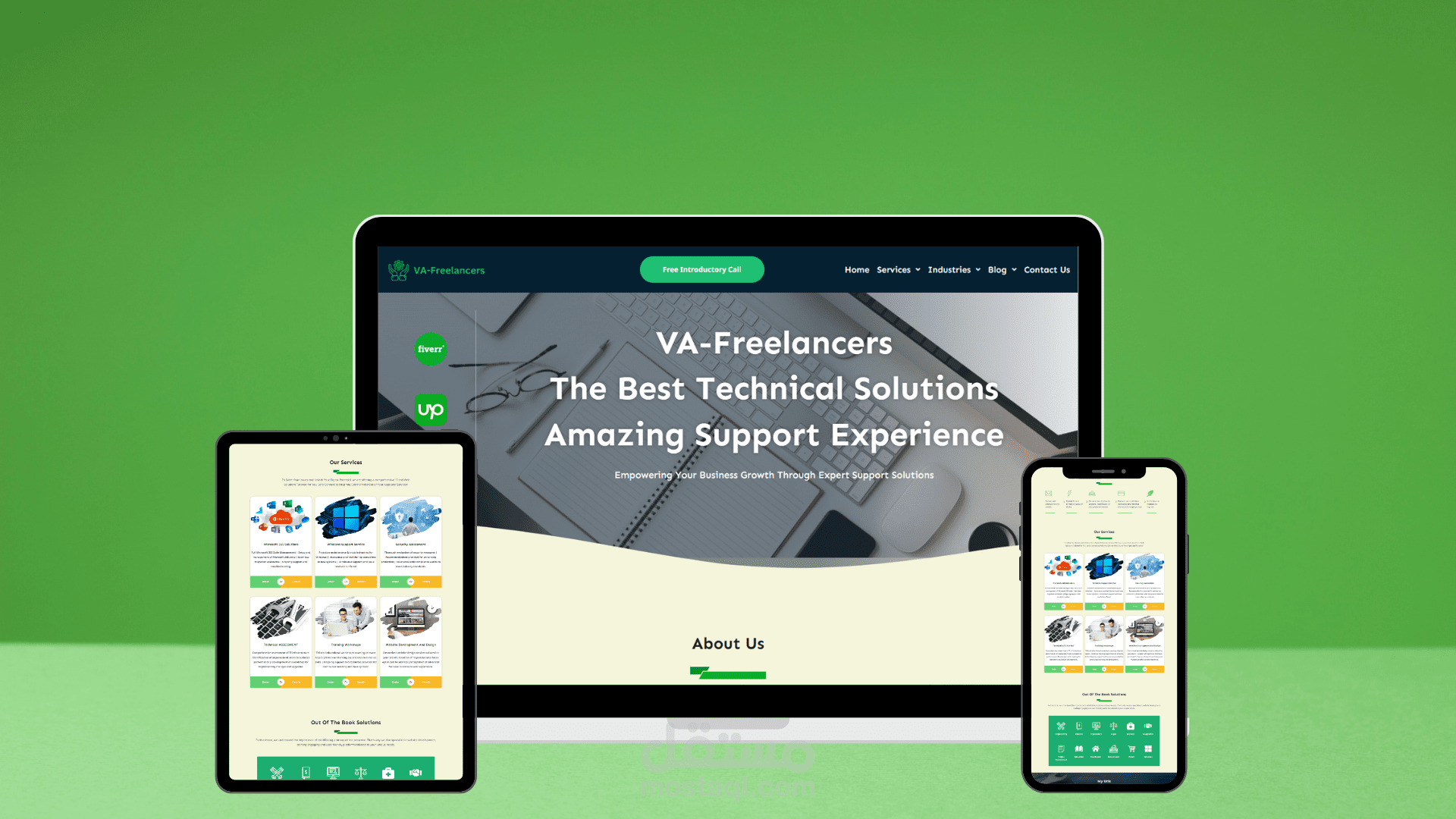 معرض اعمال وخدمات لشركه IT Solutions