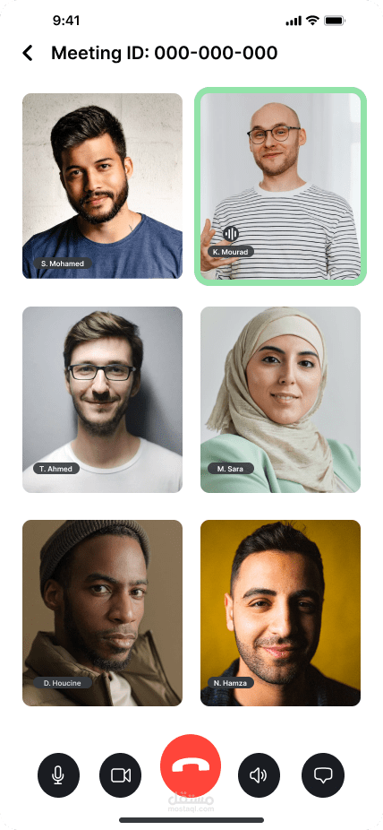 تطبيق متينغ للمكالمات الصوت والصورة  meeting application video && voice