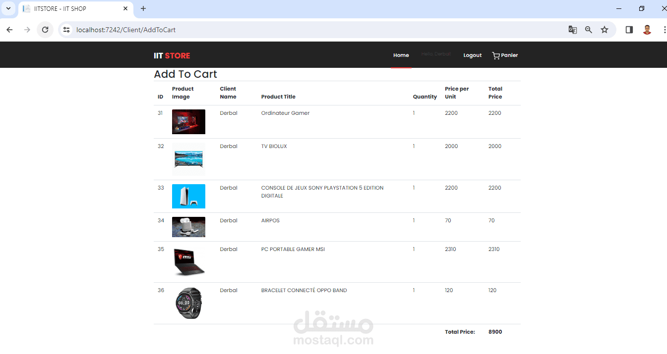 aSPNET PROJET