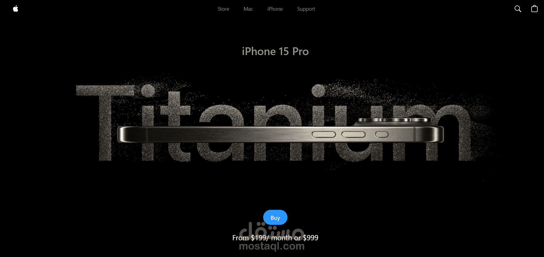 iPhone 15 Pro Landing Page