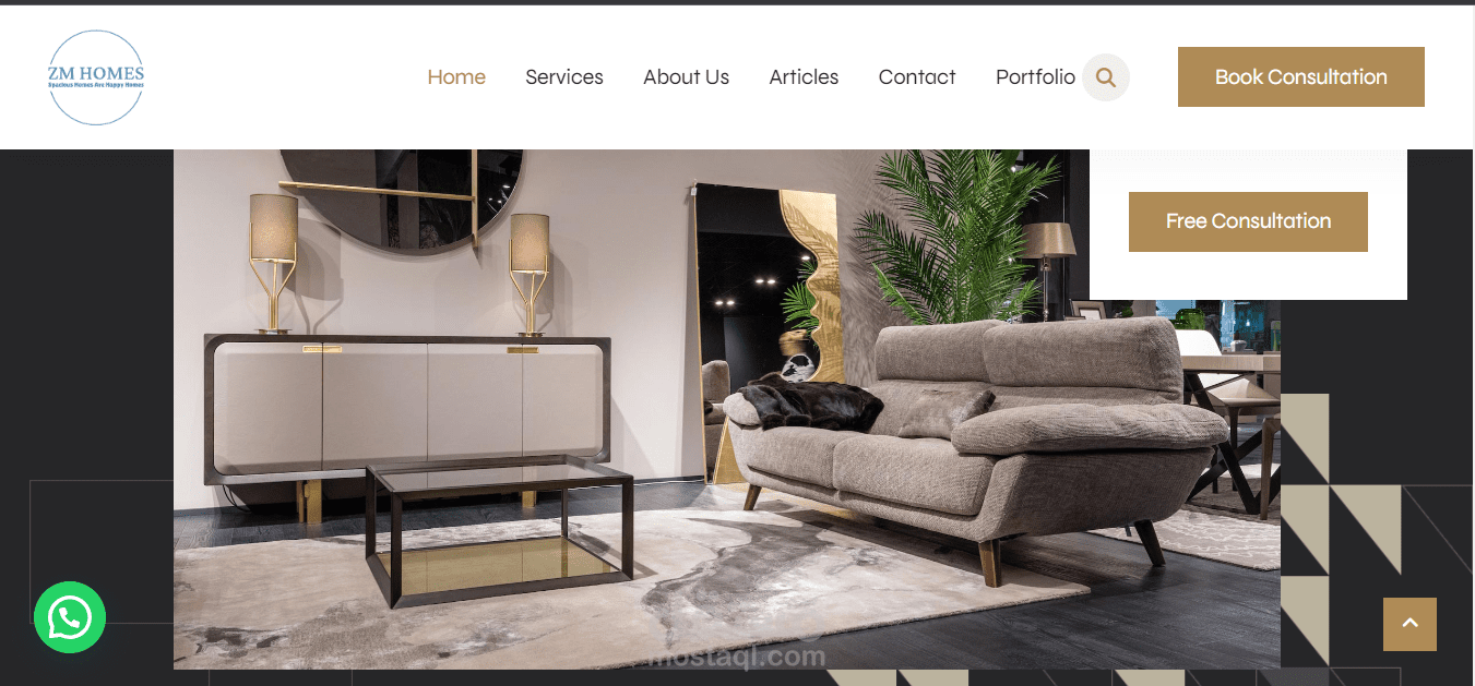 تم تصميم موقع zm home وهذا الموقع متخصص في التصميمات الداخليه وتوزيع الاثاث والرسم 3D