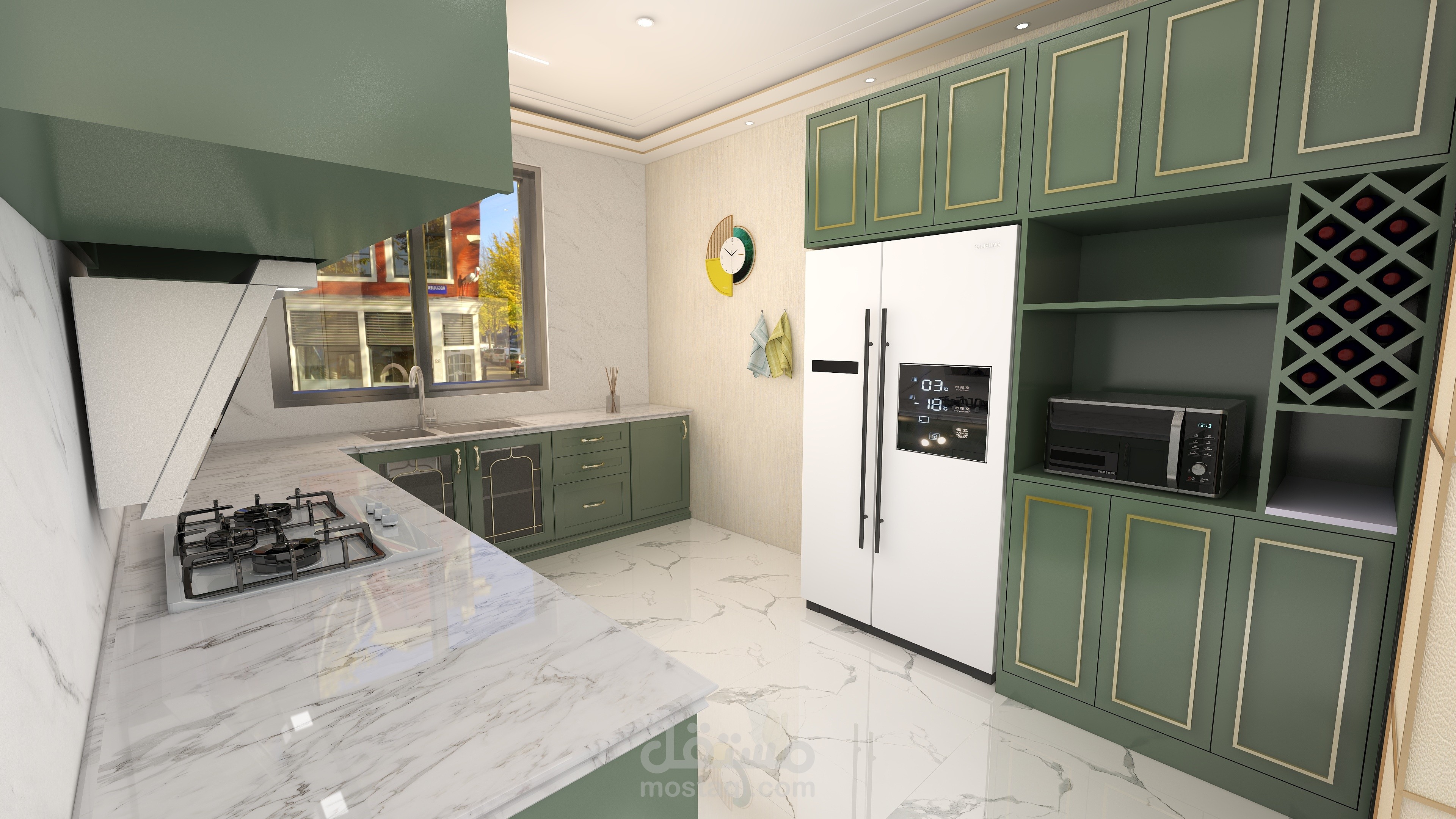 تصميم داخلي لمطبخ