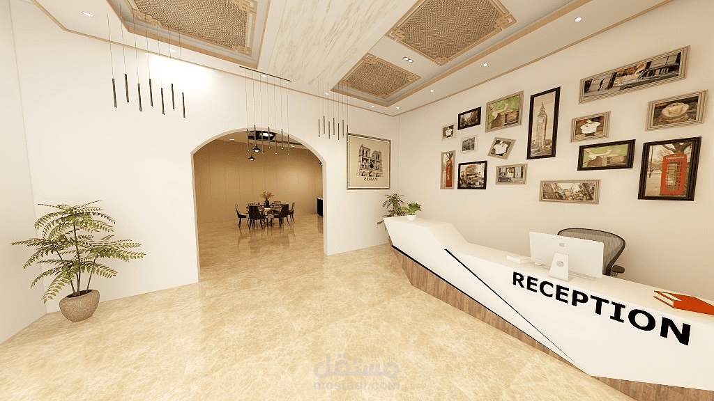 تصميم داخلي لمطعم UAE