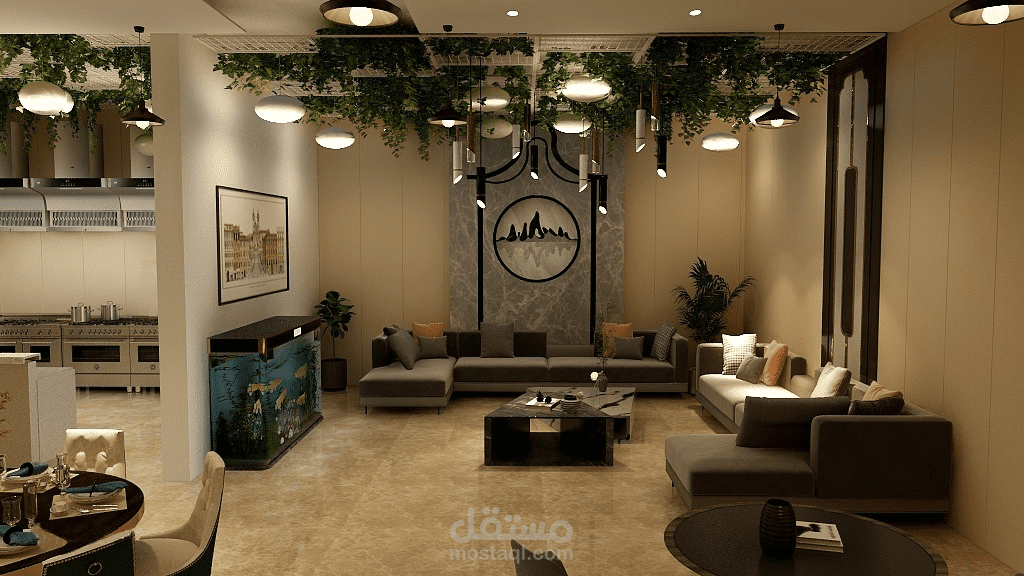 تصميم داخلي مطعم UAE