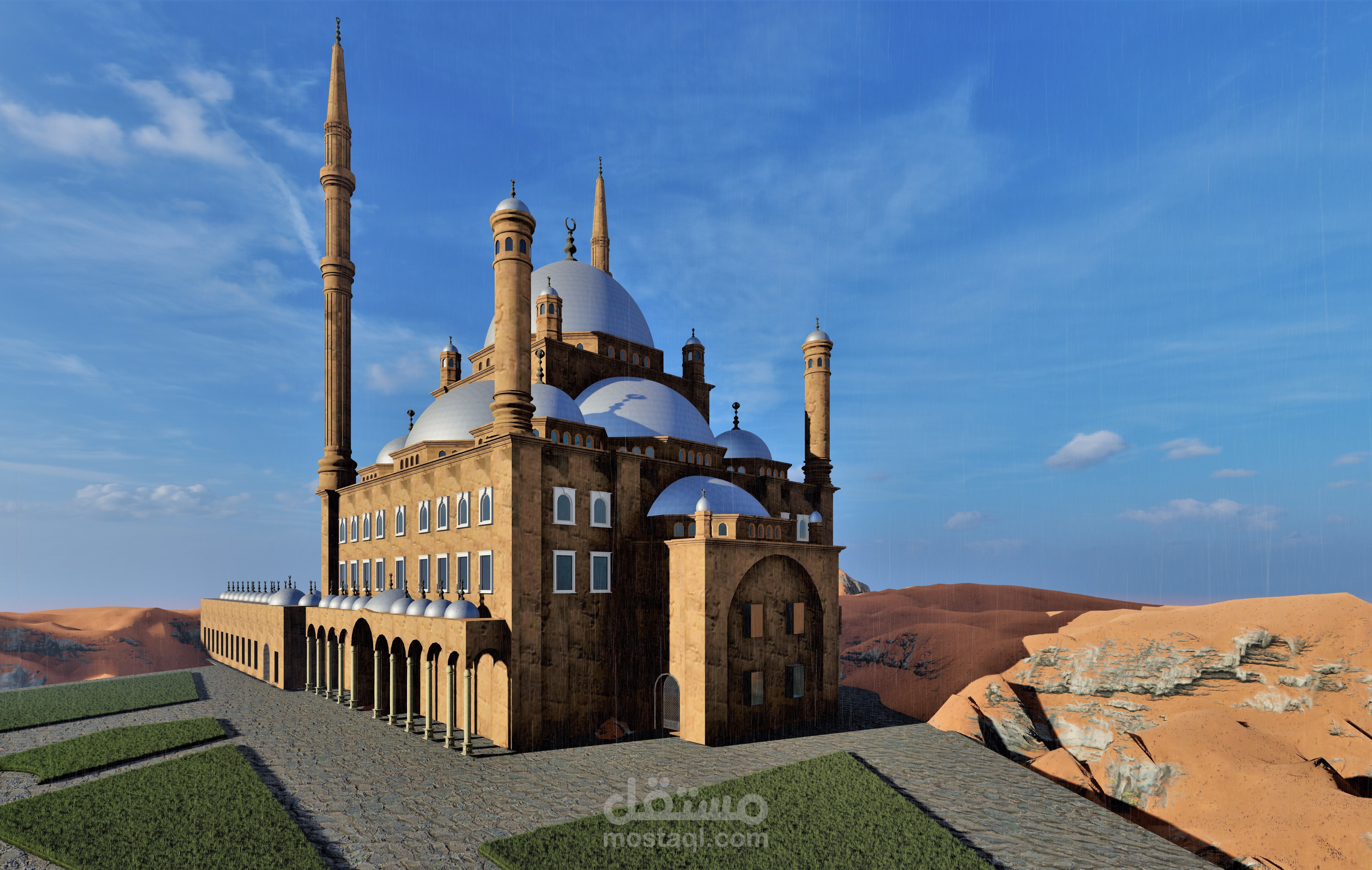 محاكاة لمسجد القلعة