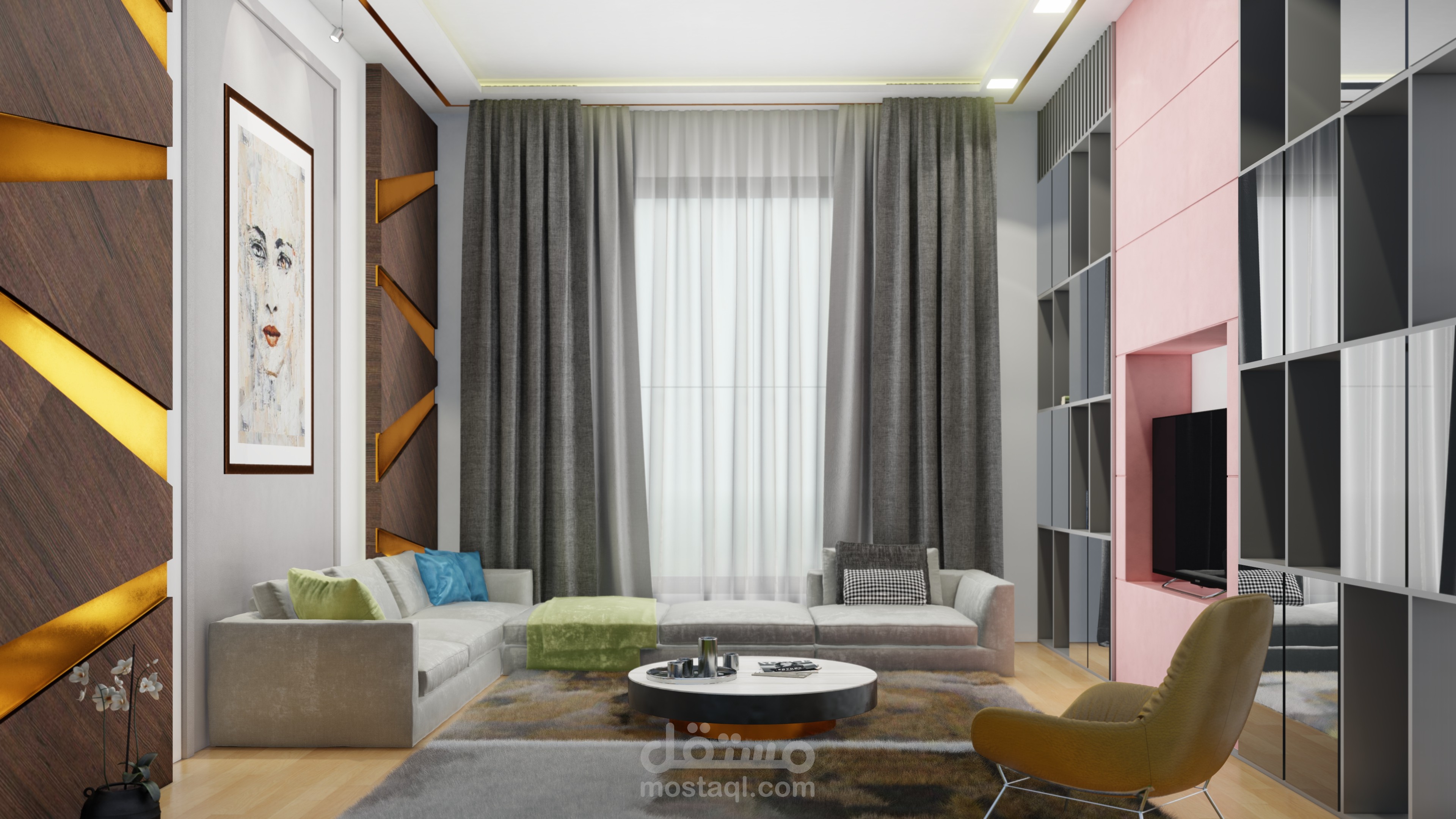 تصميم داخلي لغرفة