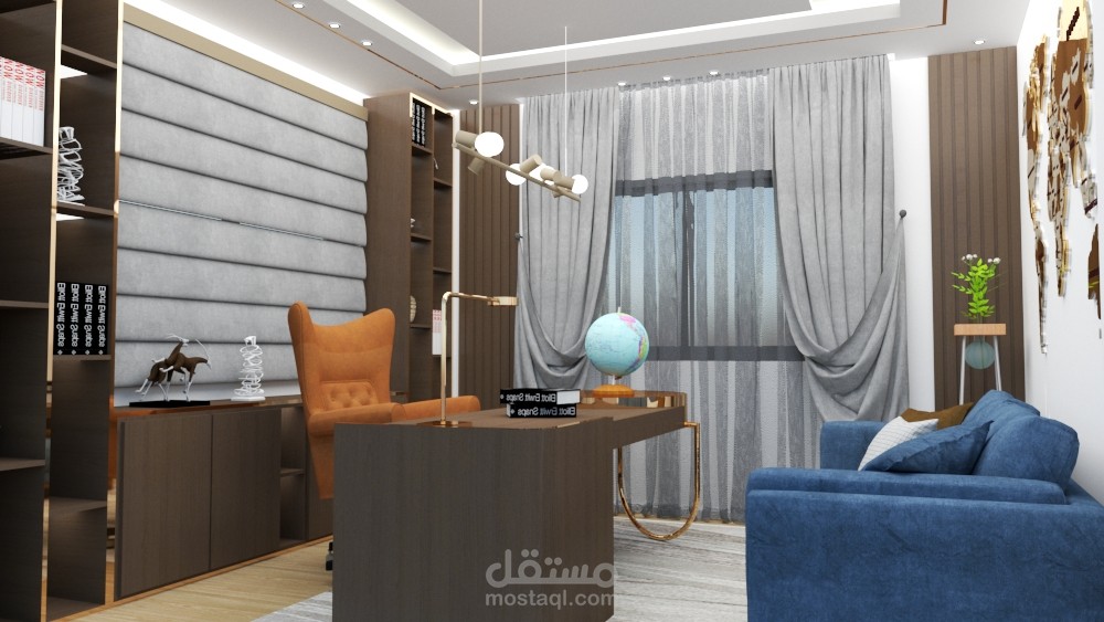 تصميم غرفة مكتب