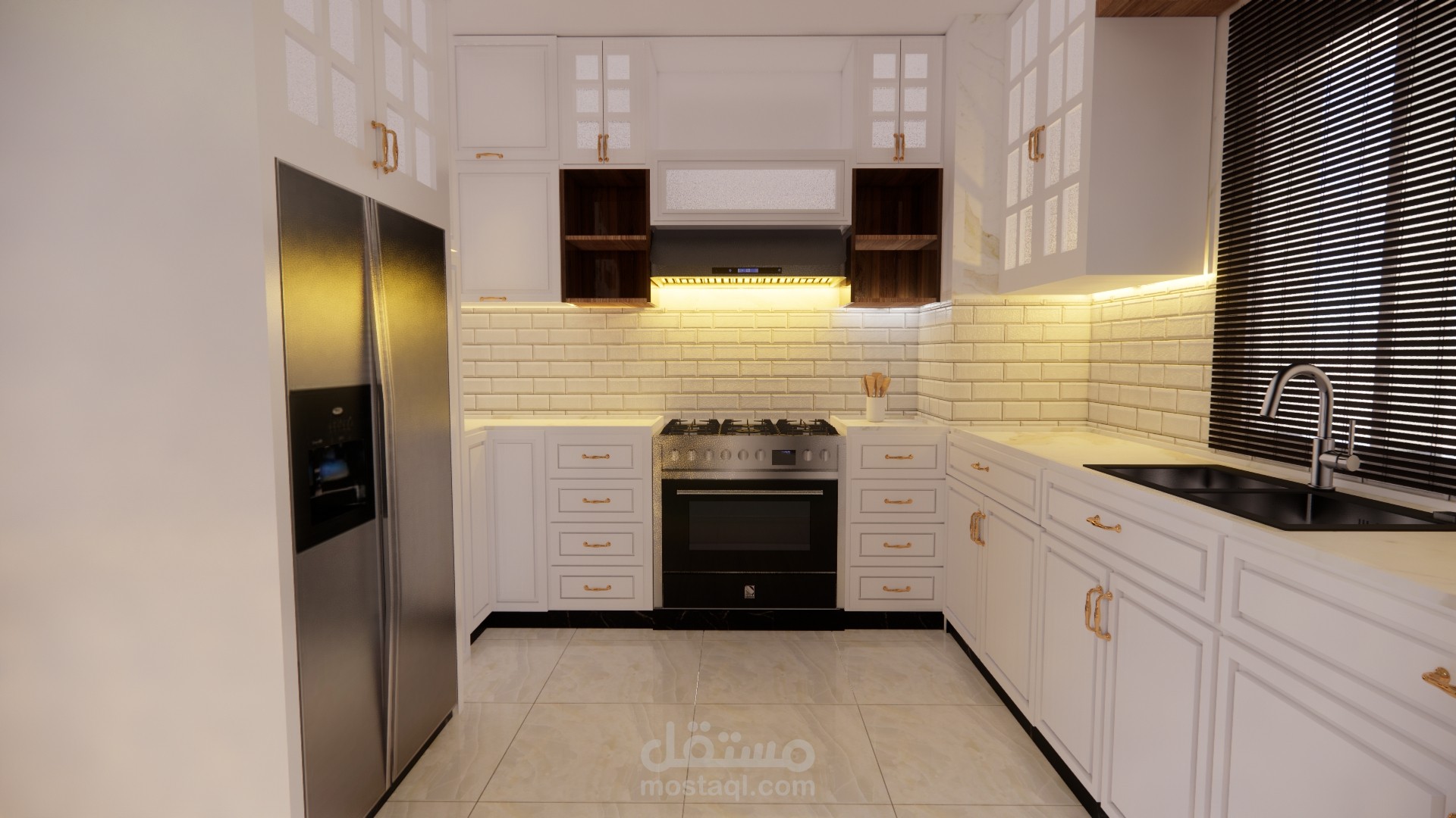 تصميم مطبخ بنظام عصري