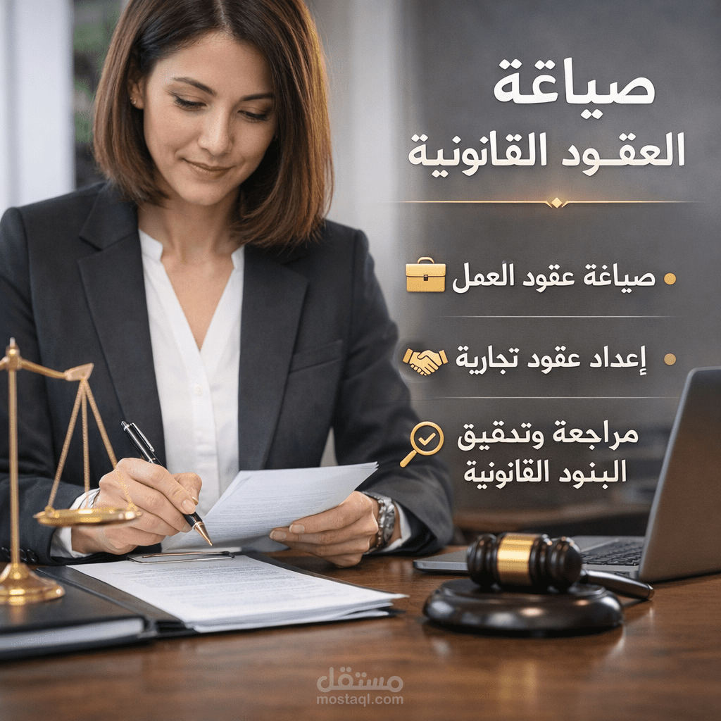 مراجعة العقود والمستندات القانونية بدقة واحترافية