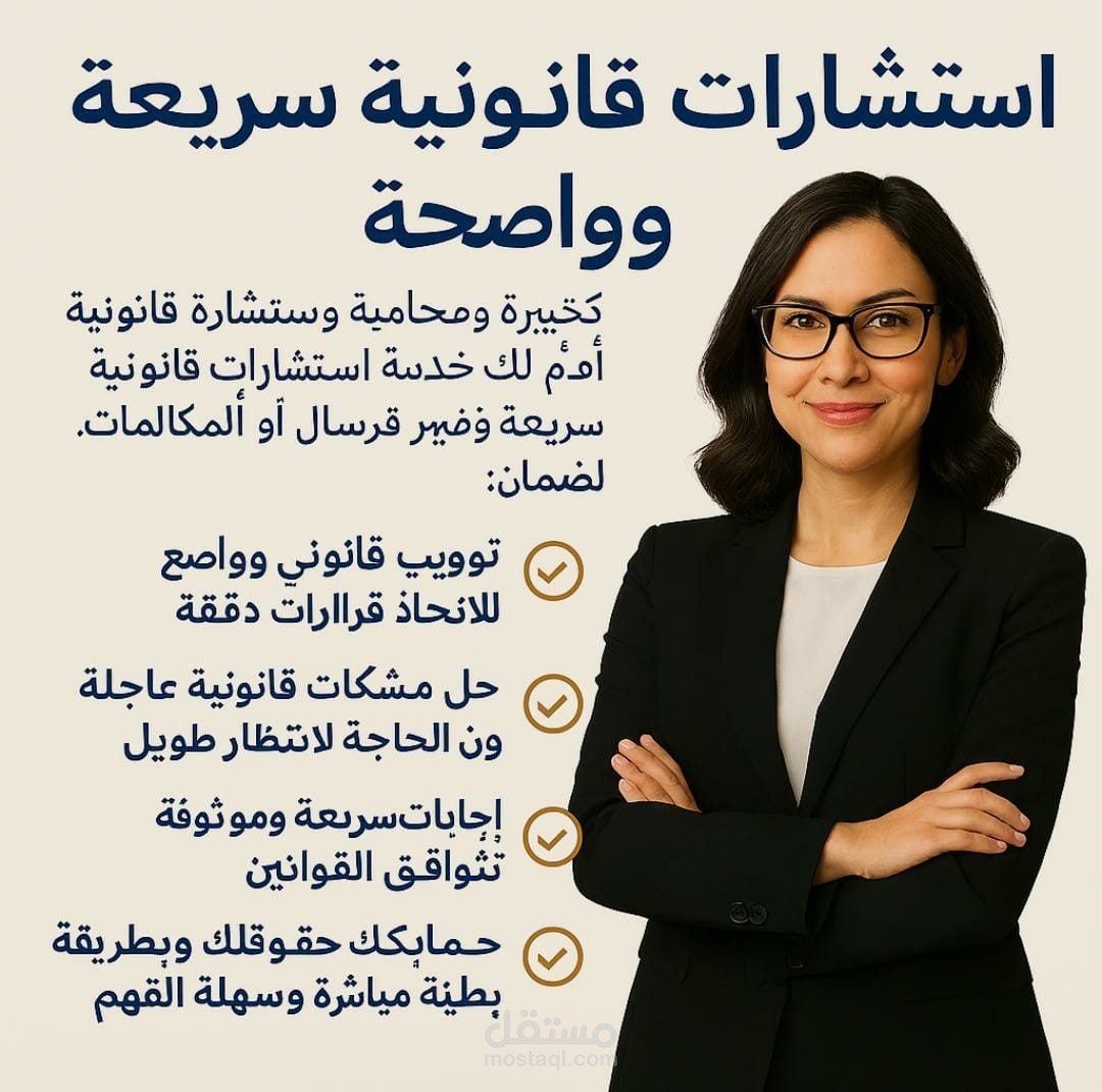 استشارات قانونية سريعة وواضحة