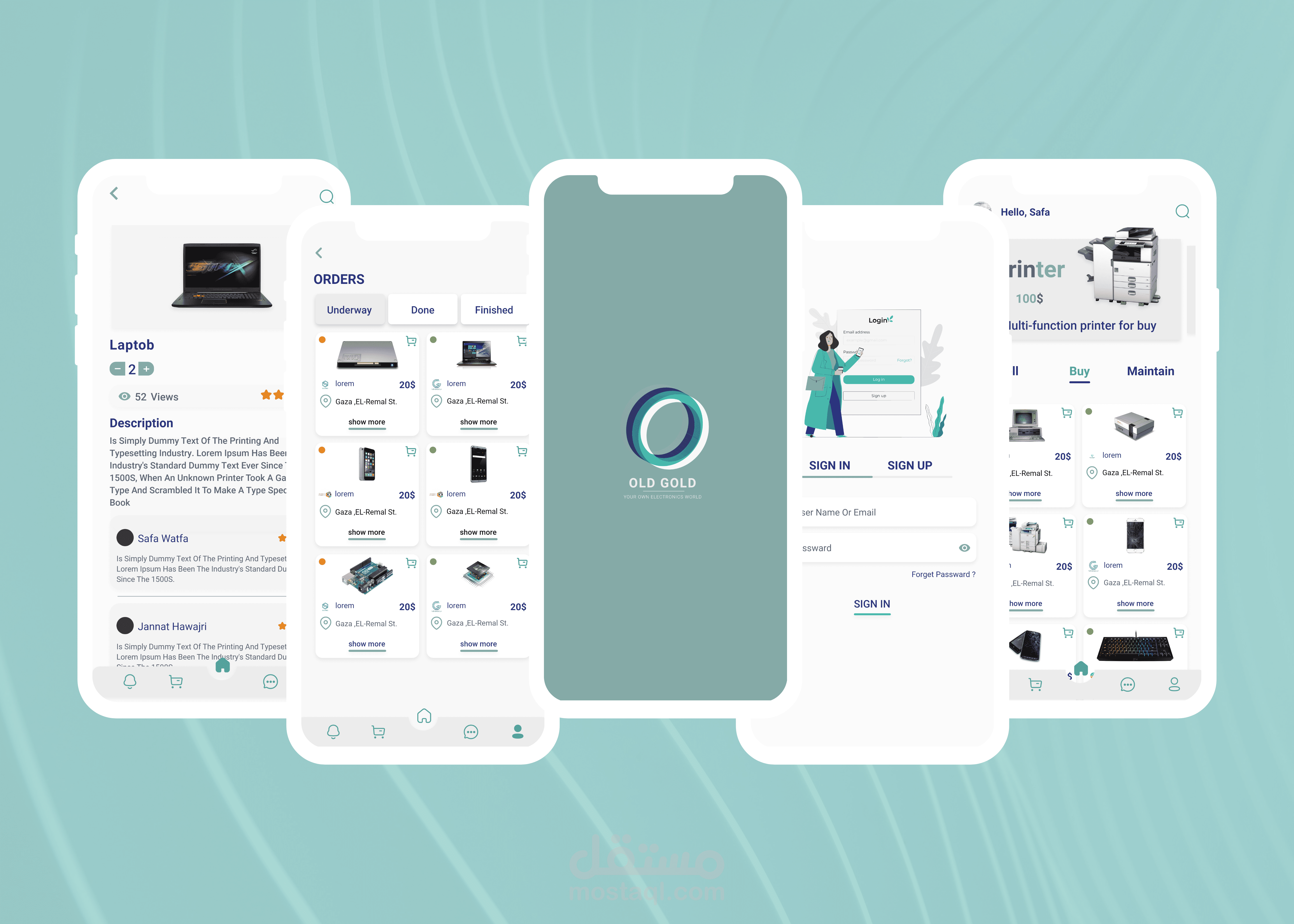 old gold application