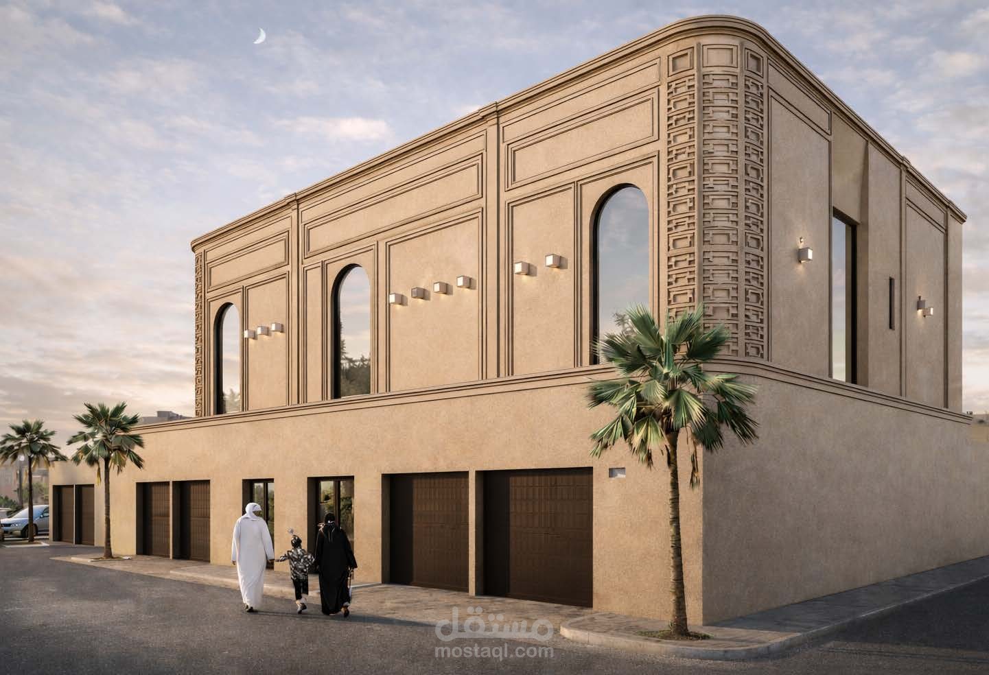 تصميم مفاهيمي لمجمع تاون هاوس سكني