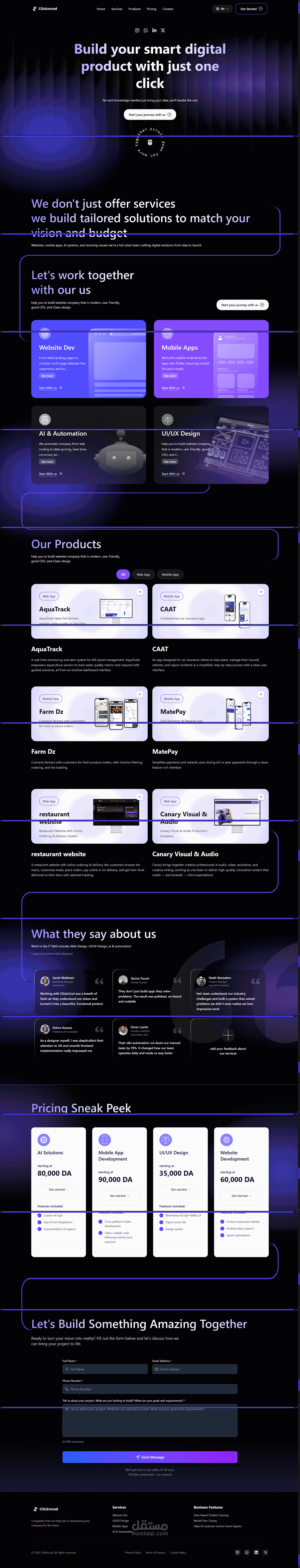 Clickncod website (our agency)