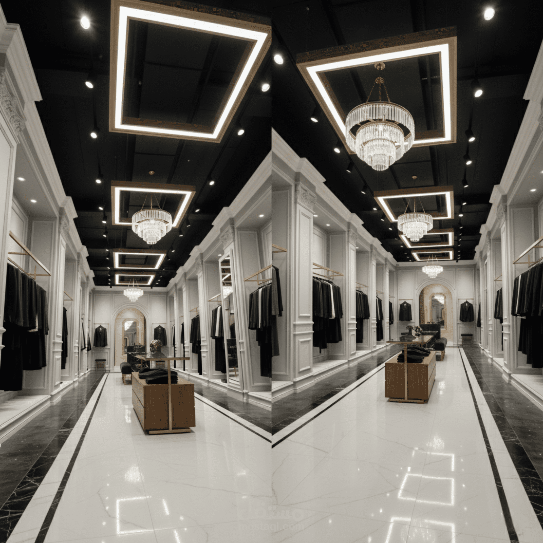 تصميم بوتيك رجالي فاخر | استثمار ذكي يضاعف مبيعاتك