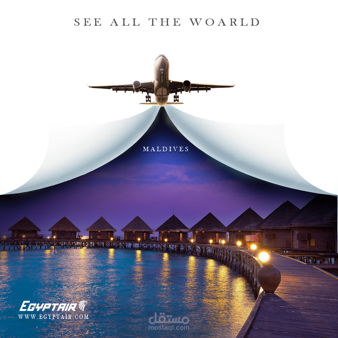 تصميم سوشيال ميديا مصر للطيران