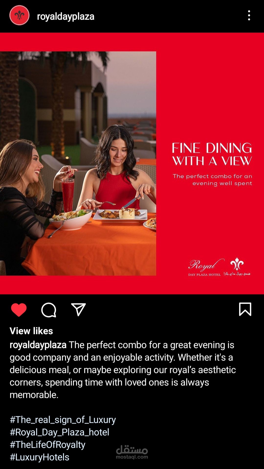 My content work with Royal plaza