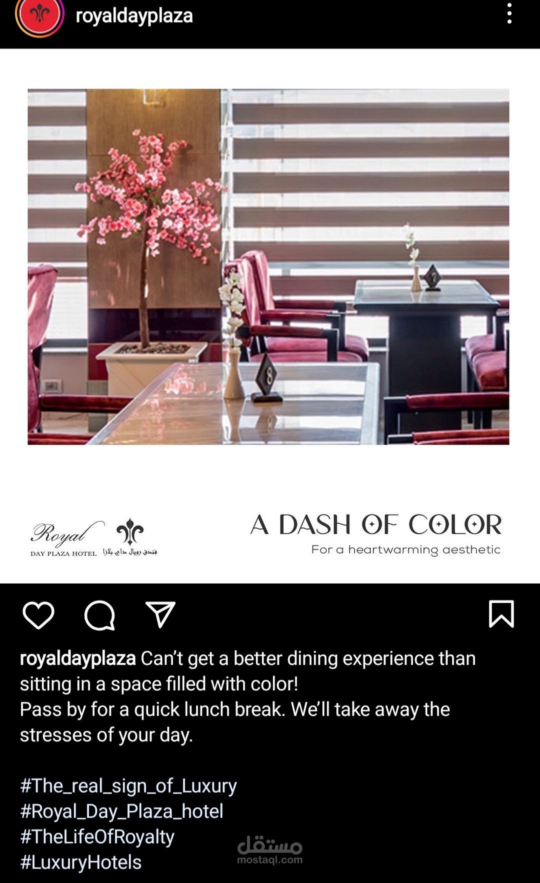My content work with Royal