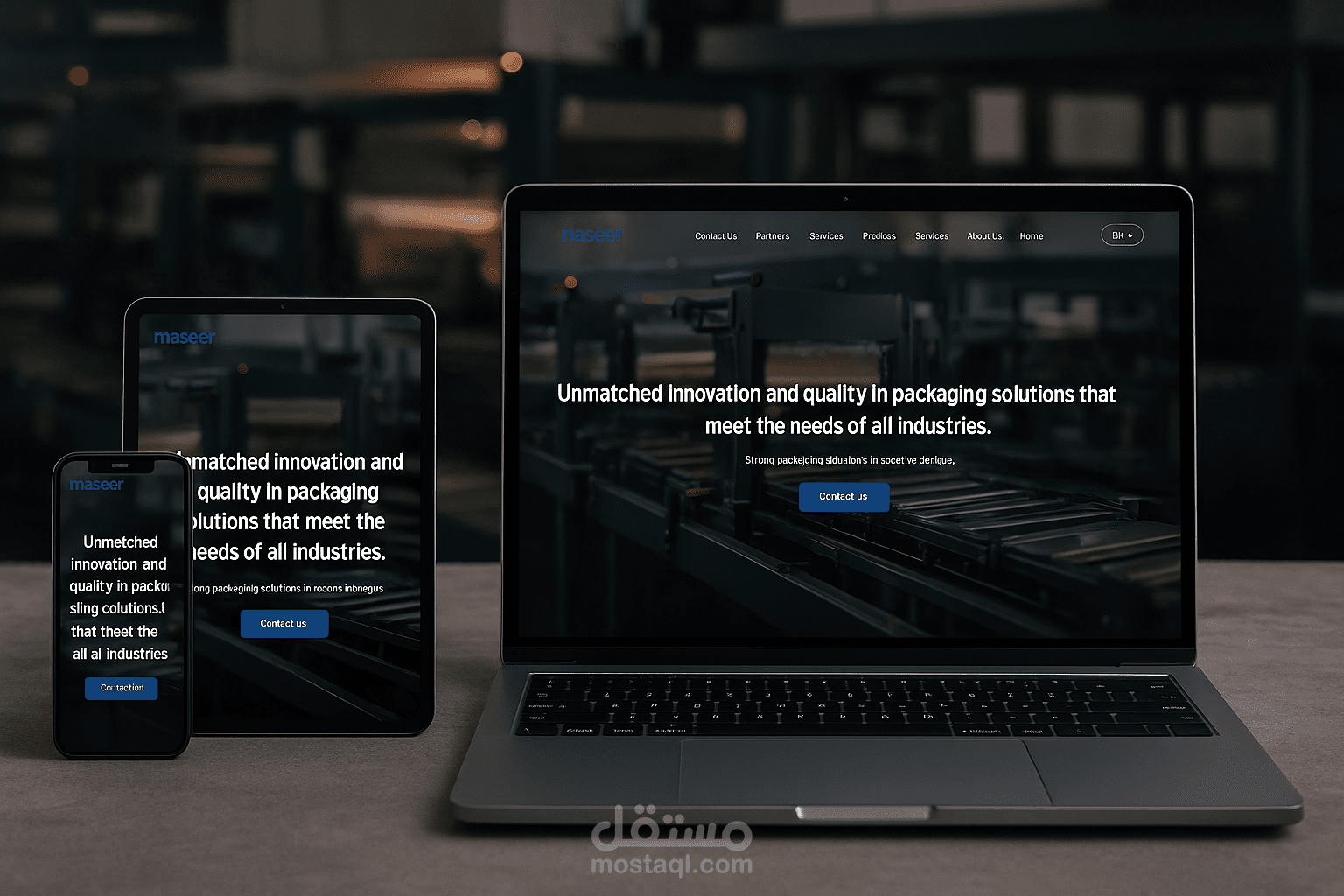 Masser Landing Page