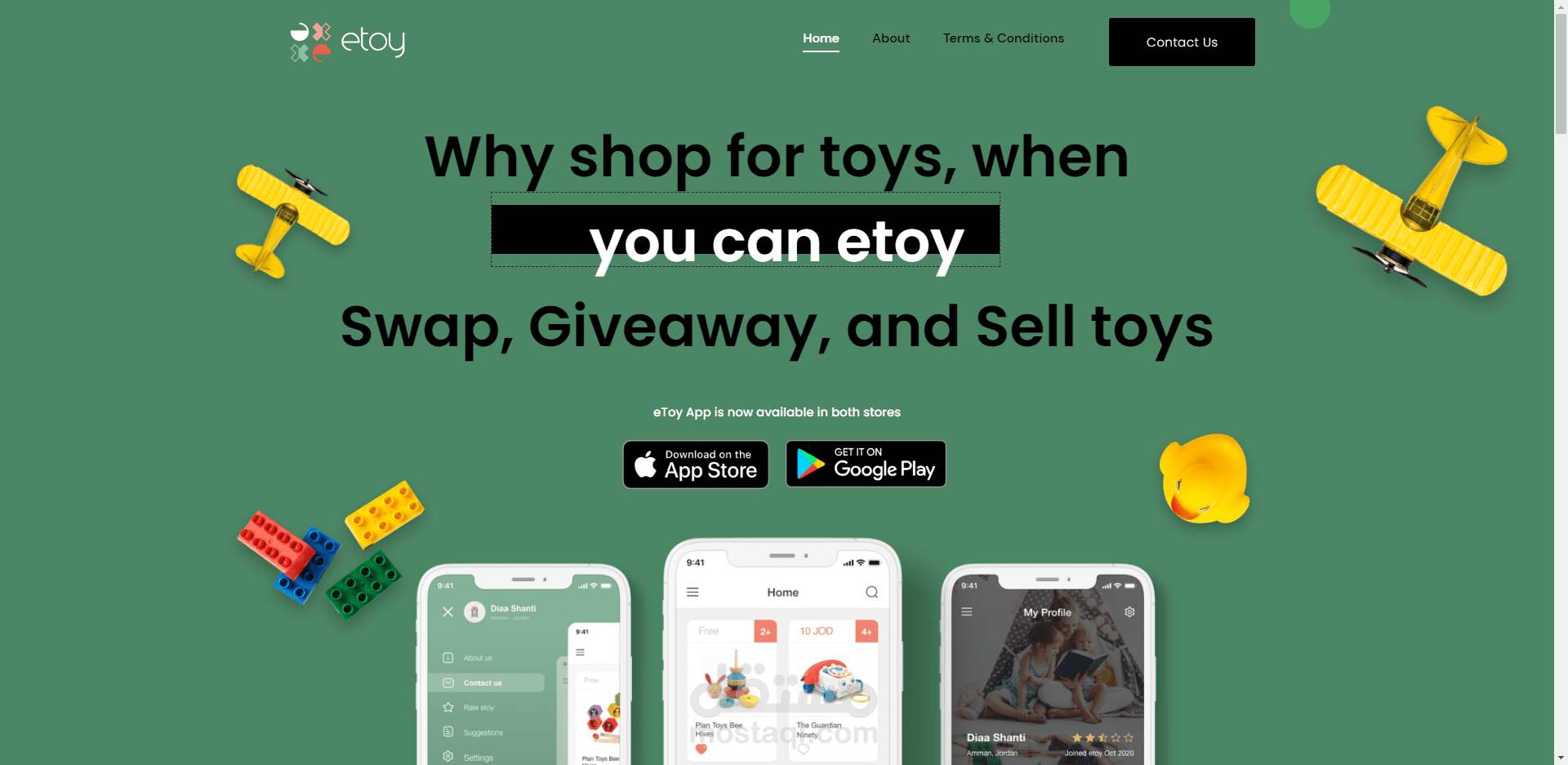 تصميم موقع إلكتروني لتطبيق خاص بالألعاب لعرض مميزات وأفكار التطبيق